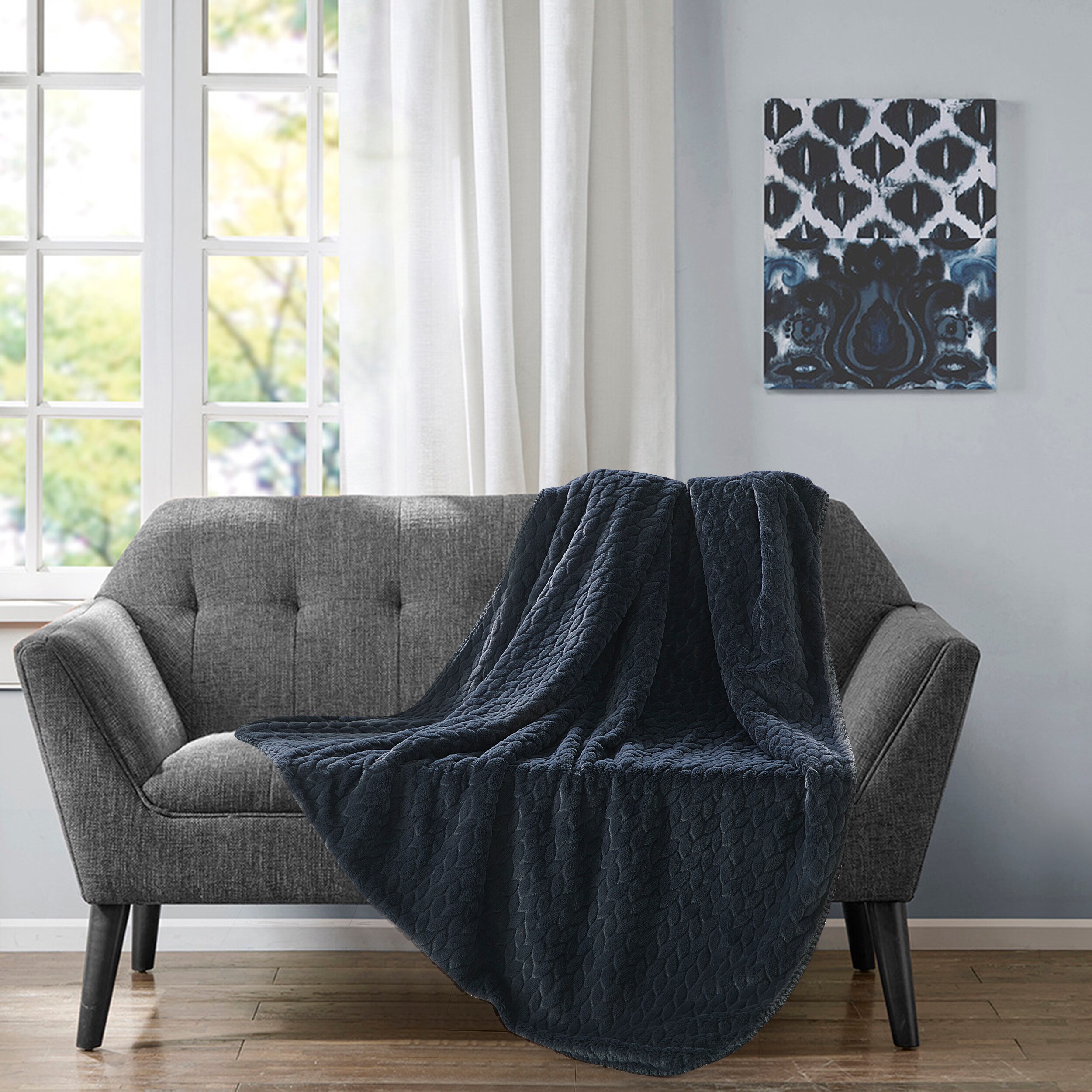 Thesis 01150 Midnight 50-in x 70-in Throw