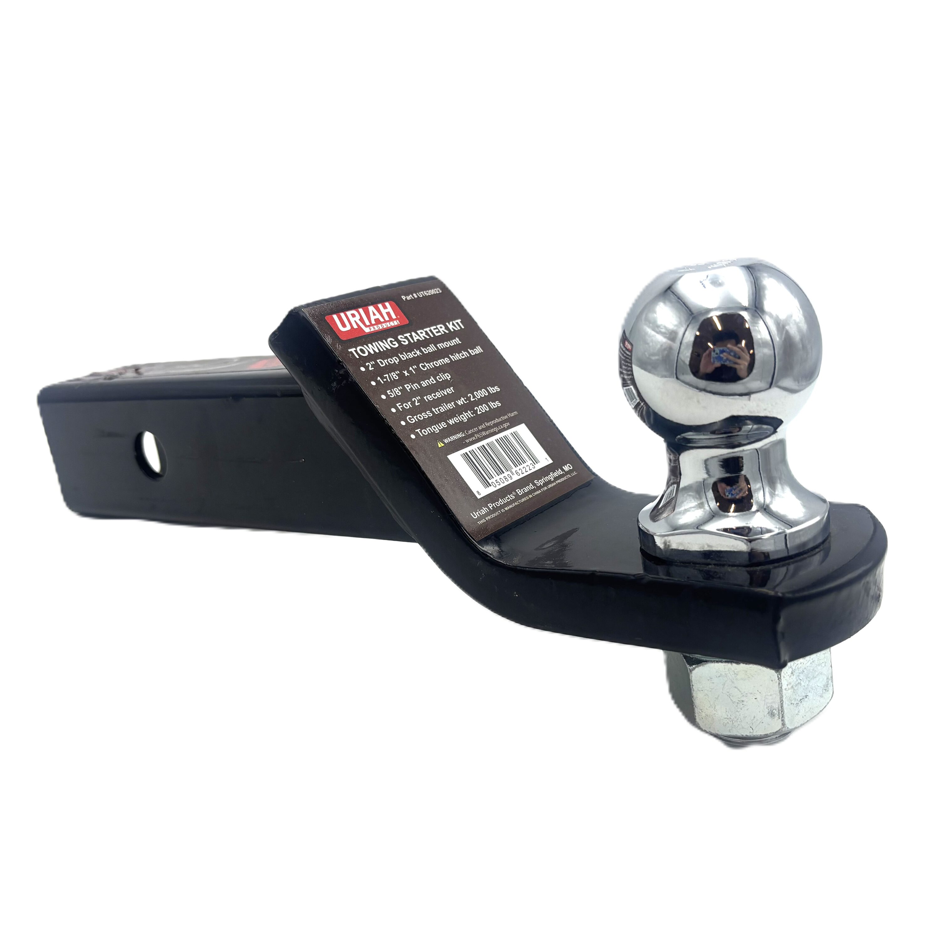 Uriah Products 2-in Drop 1-7/8-in Ball, Pin Clip Starter Kit