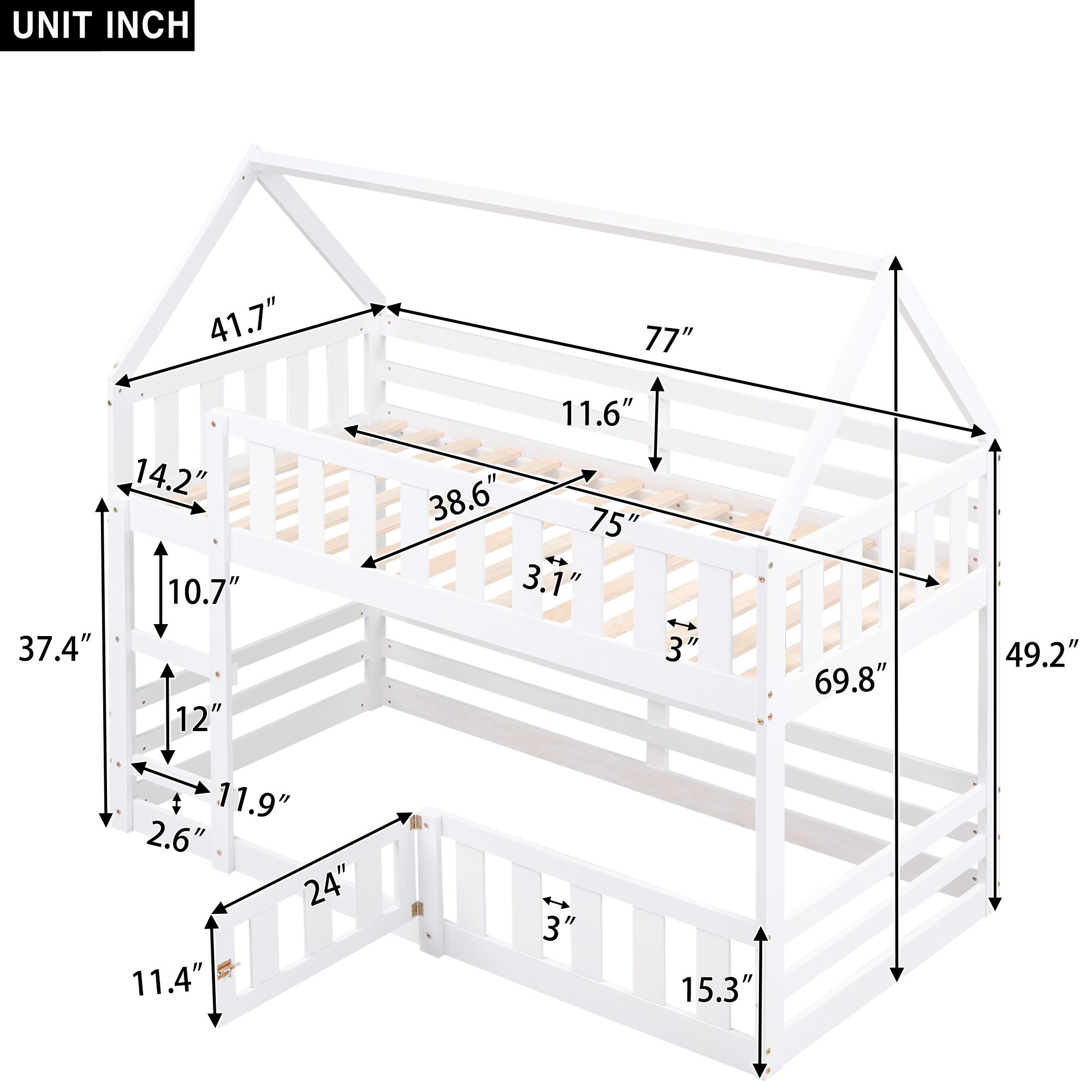 Yiekholo LL-1949AAK Bunk-Beds - View #4