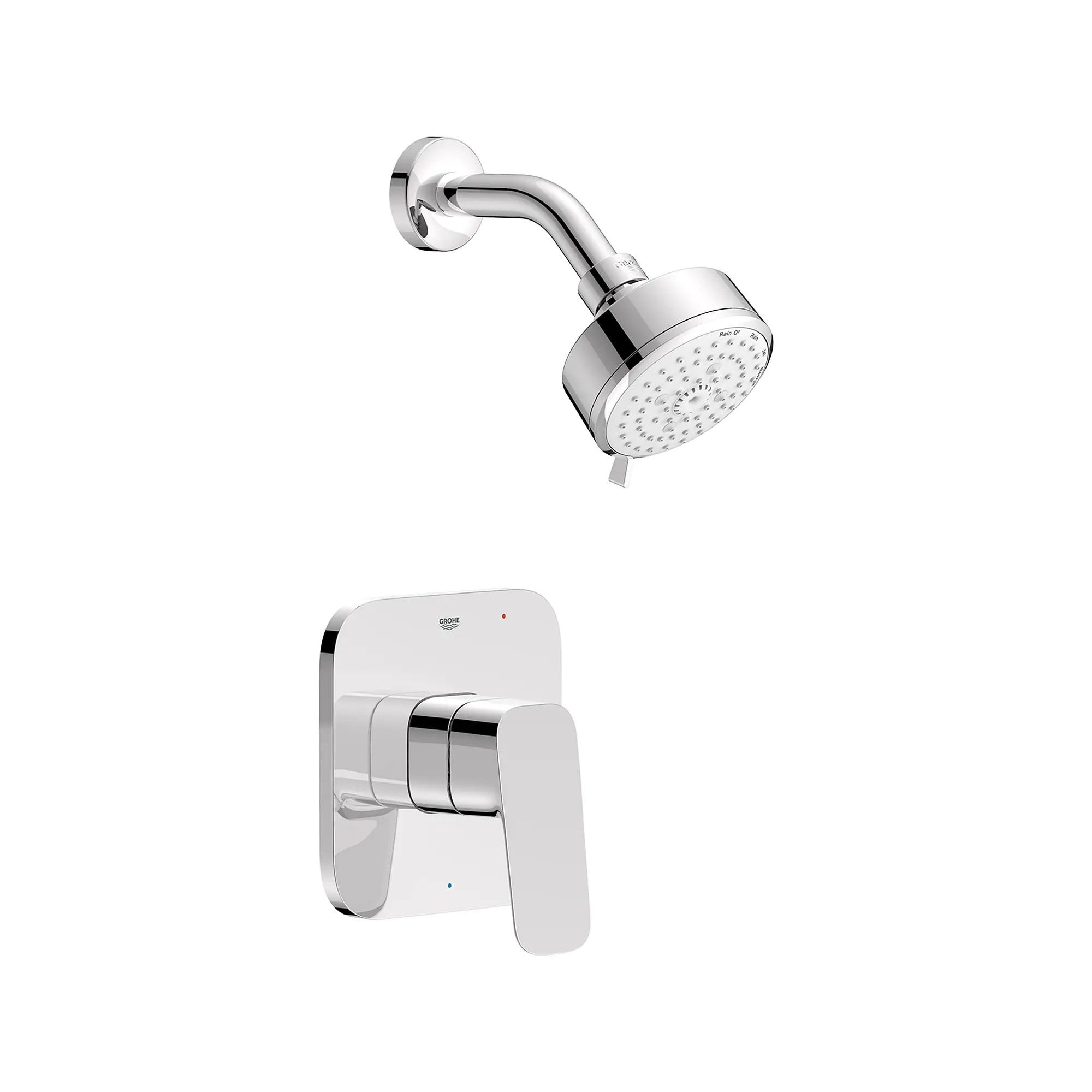 GROHE Cubeo Pressure Balance Valve Shower Trim Kit in Chrome