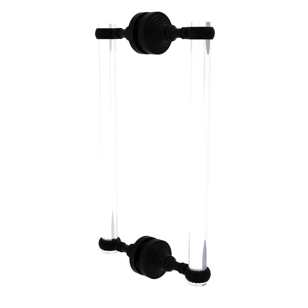 Allied Brass PG-406T-12BB-BKM Matte black 12-Inches Hinged shower door Handle