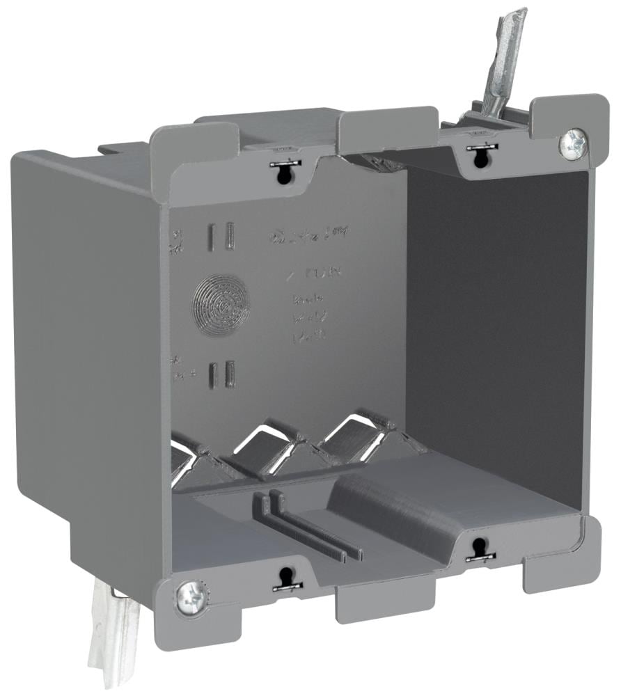 DoItBest 502677 Two-Gang Electrical Box FREE SHIPPING Gray 