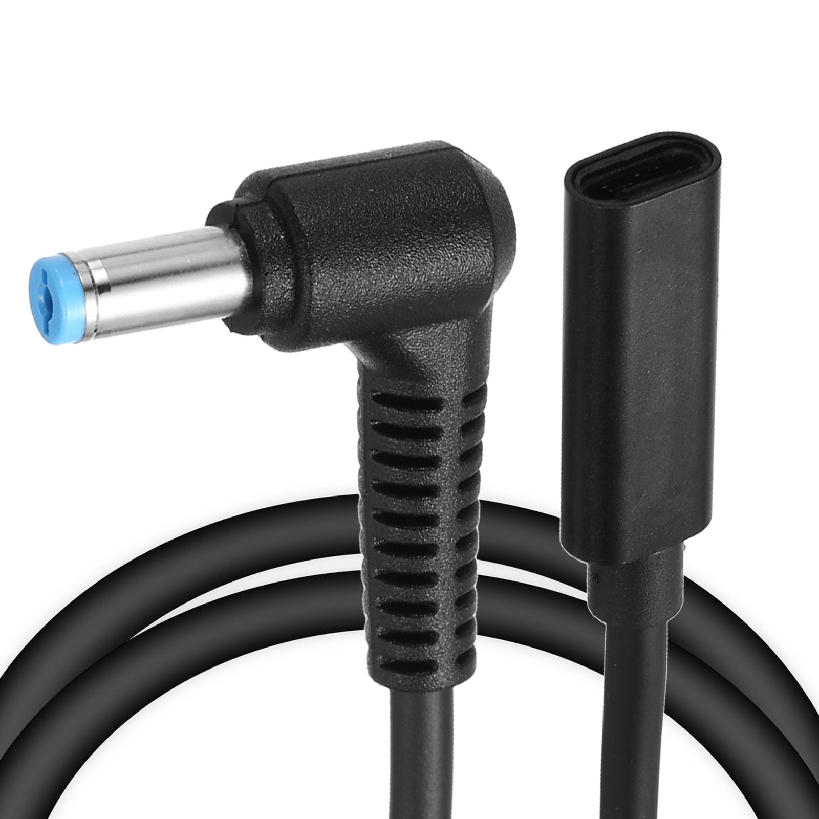 Unique Bargains 0.5FT USB C to DC PD Power Fast Charging Cable 5.5mmx1.7mm 65W/18V-20V DC Power Cable Type C Input 3.25A Adapter Jack Converter for Router Camera TV Box Desk Lamp(Black)