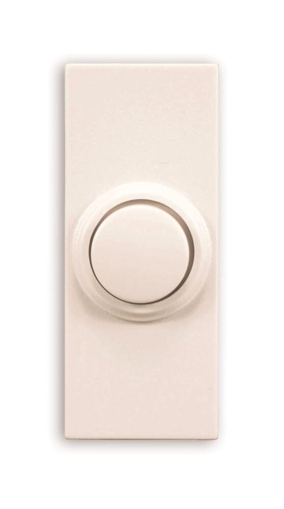 Style Selections SS-7393-03 Wireless Lighted White Doorbell Button (Batteries Included)