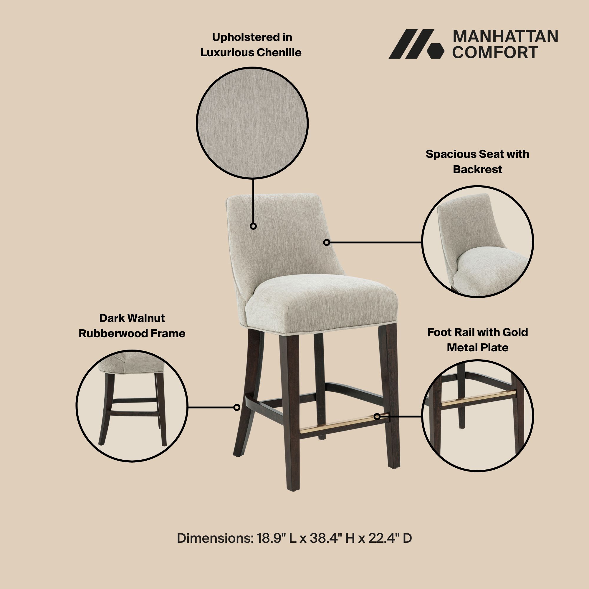 Manhattan Comfort 3-CS024-TP stools - View #4