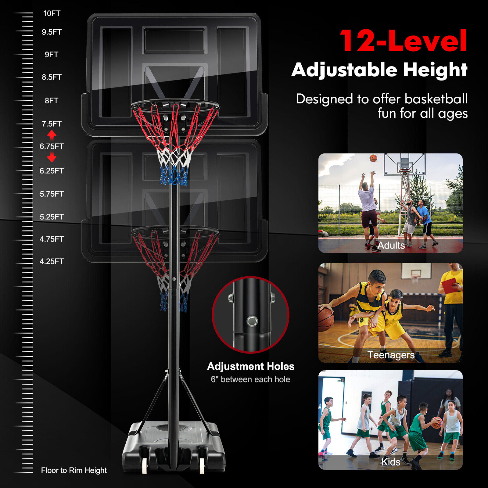 Slickblue D-CO-31873PS Basketball-System - View #5