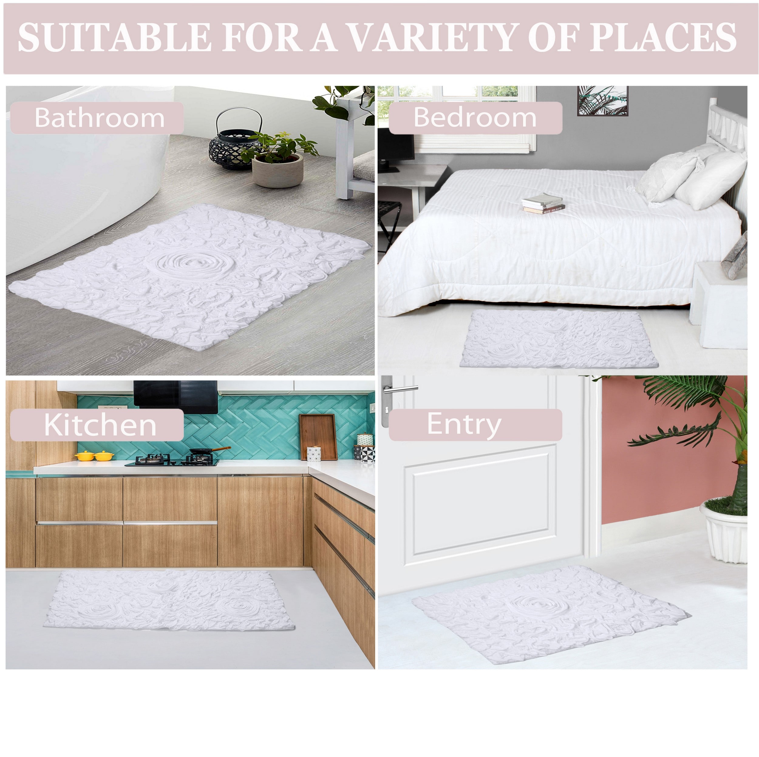 Home Weavers BBE2134WH Bath-Rugs - View #5