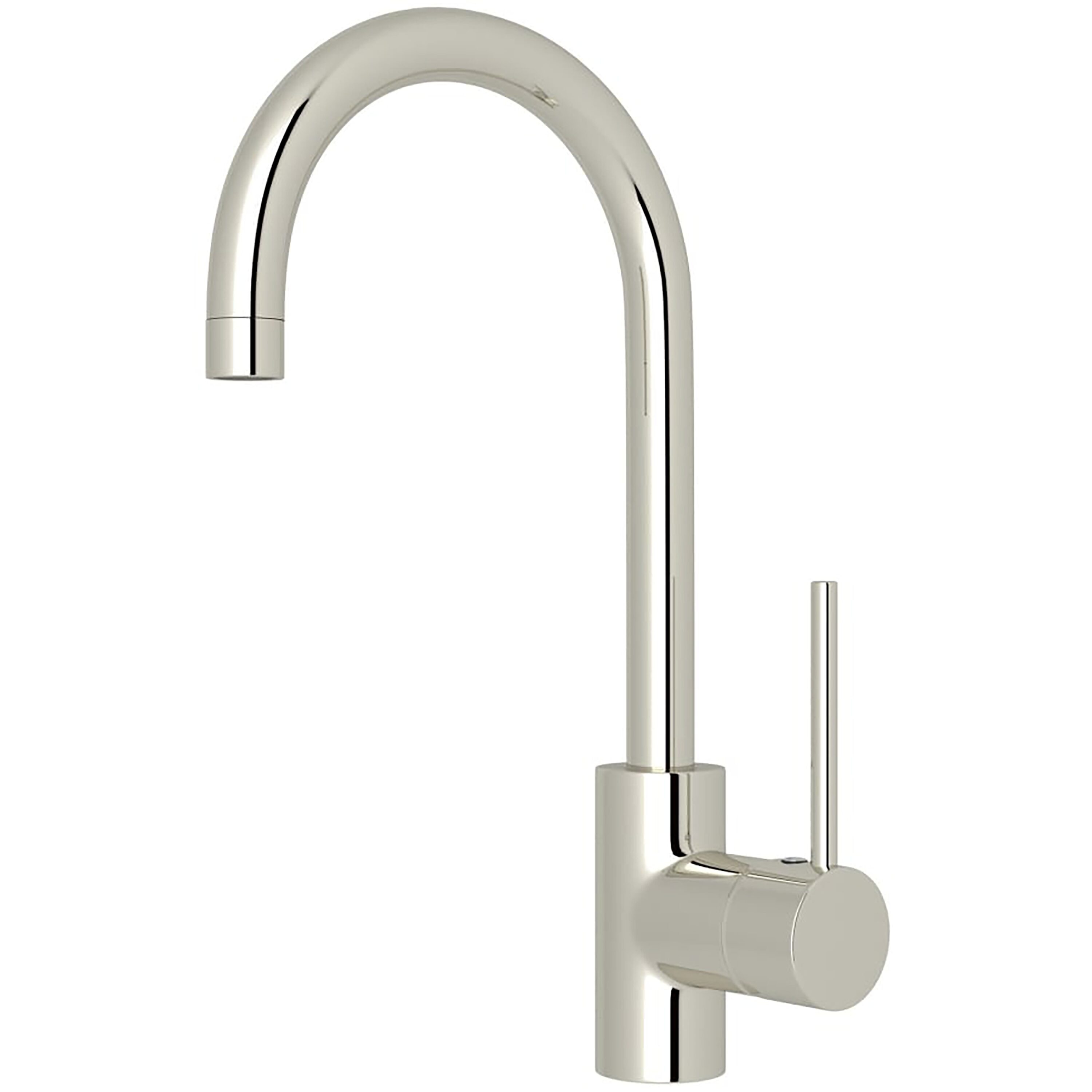 Rohl LS53L-PN-2 Polished Nickel Single Handle Deck-mount Kitchen Faucet