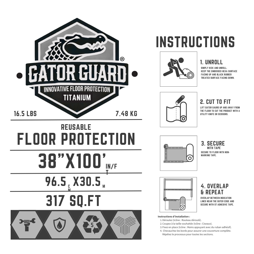 Gator Guard GG-TITANIUM Drop-Cloths - View #10