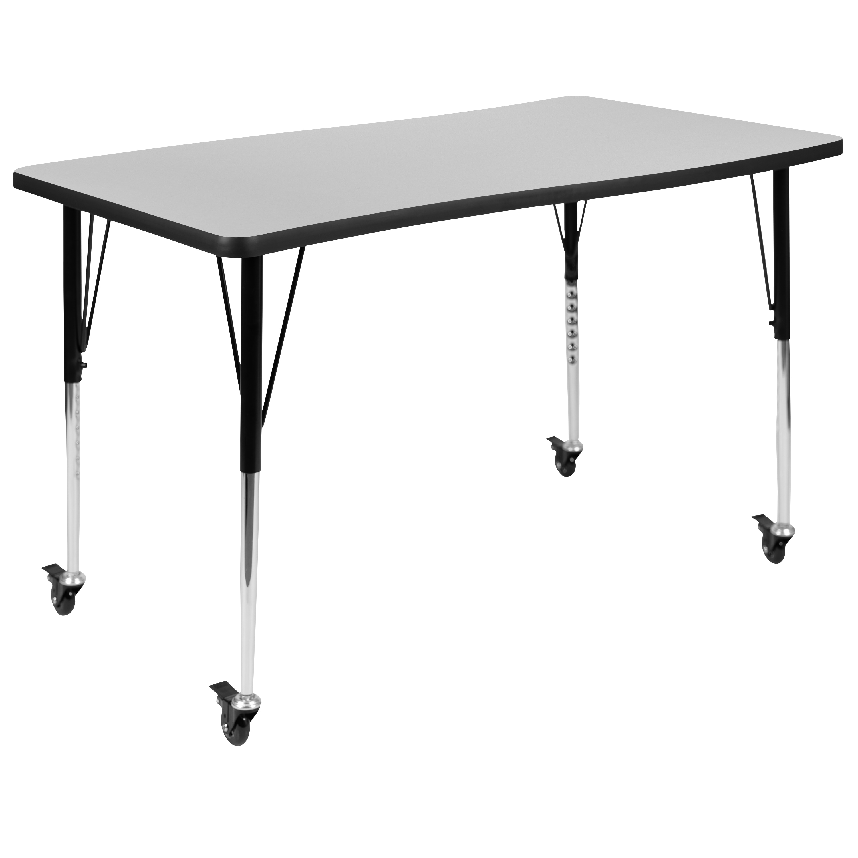 Flash Furniture 889142515227 Wren Grey Rectangular Kid's Play Table
