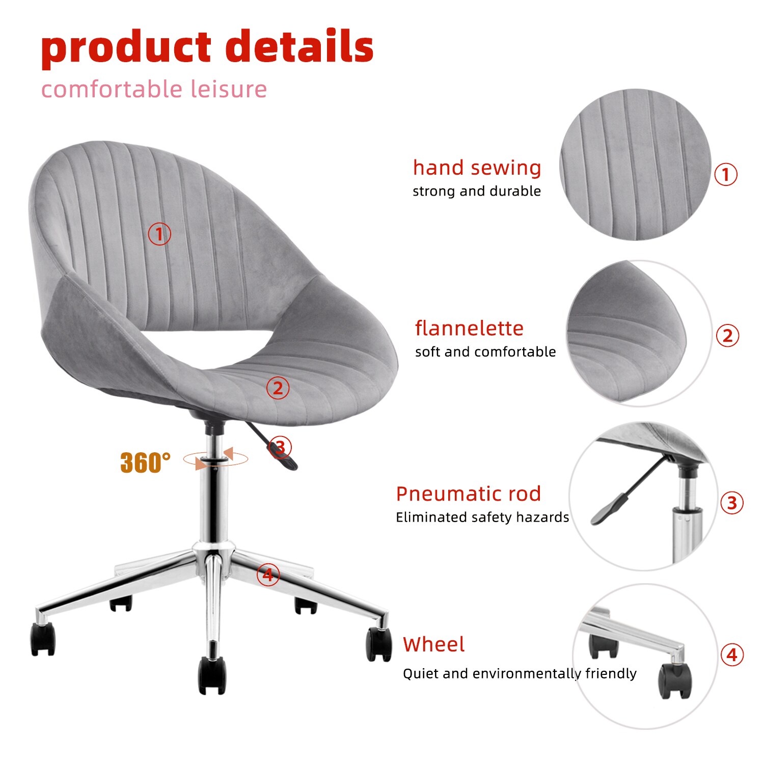 XIZZI YX501 Office-Chairs - View #7