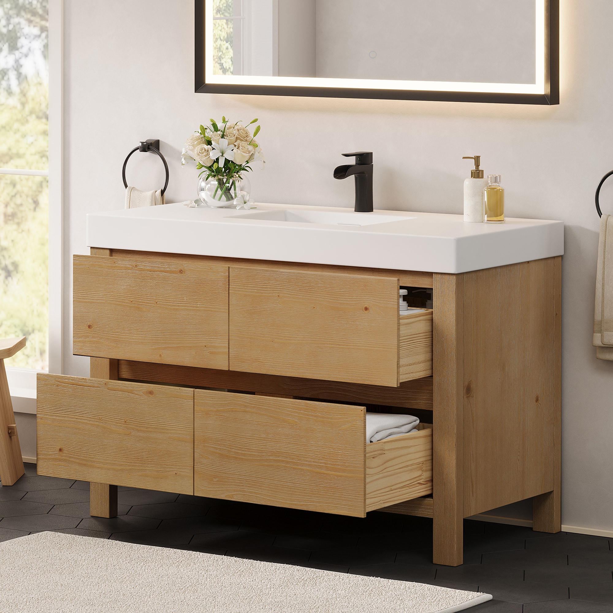 Altair 574048-WF-WH-NM Bath-Vanity-Combo - View #4