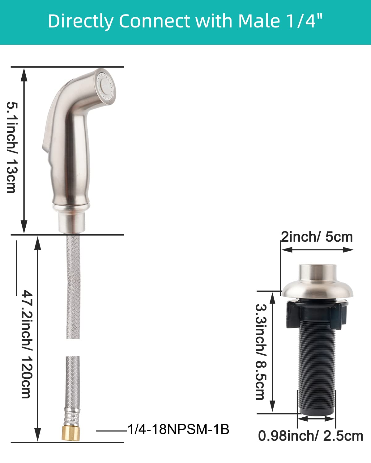 Justincity LJT0728J031 Faucet-Spray-Hoses-Accessories - View #3
