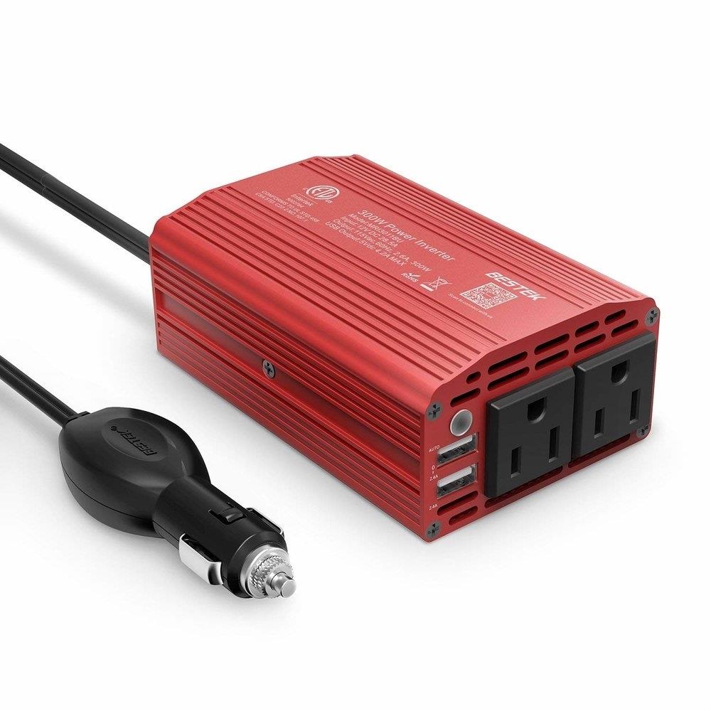 Duralast 1500W Power Inverter DC 12V to 110V Car AC w/ Battery Cables 7818MB 