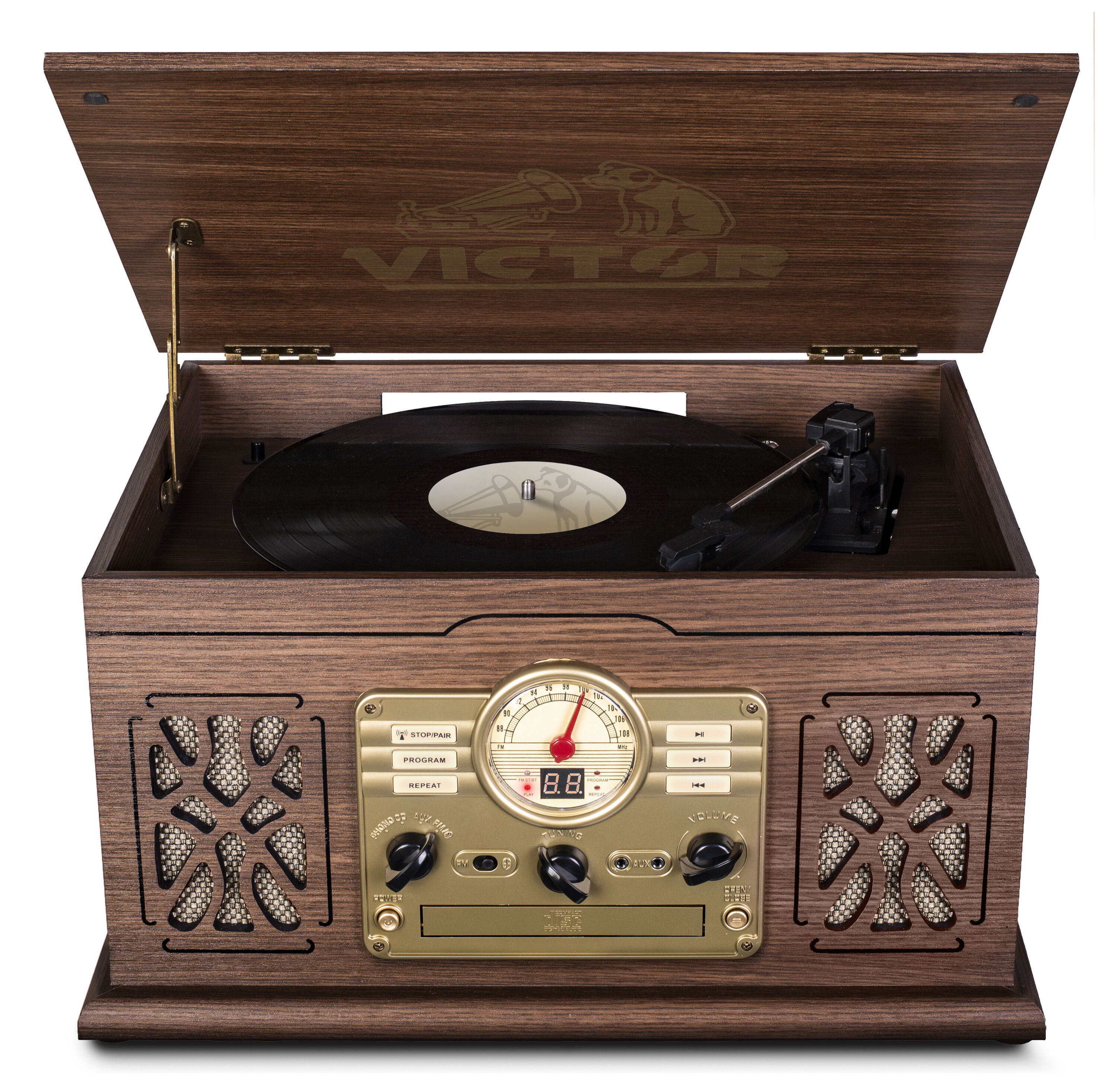 Victor VWRP-3800-ES Brown Turntable (record player)