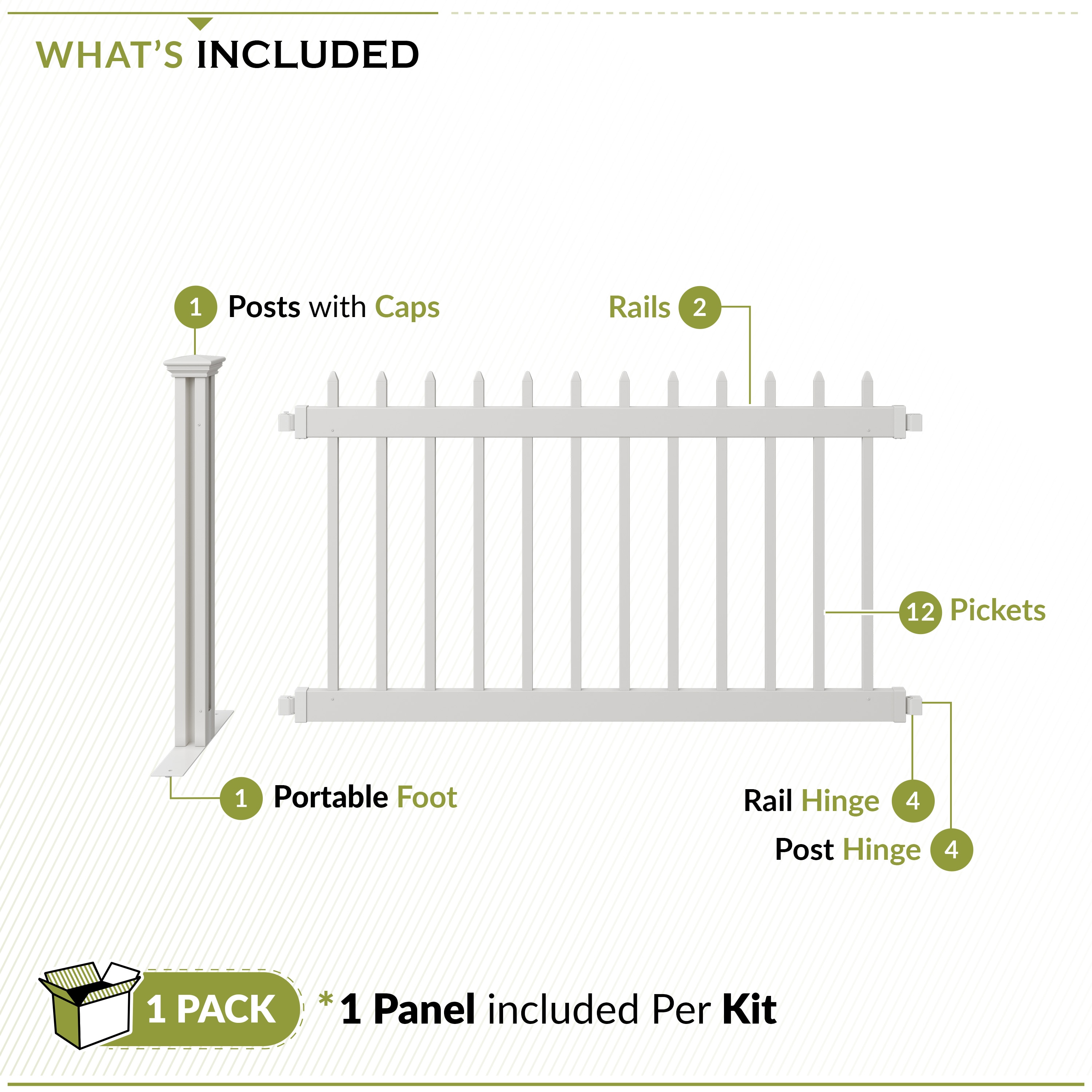 Zippity Outdoor Products ZP19069 Vinyl-Fence-Panels - View #5