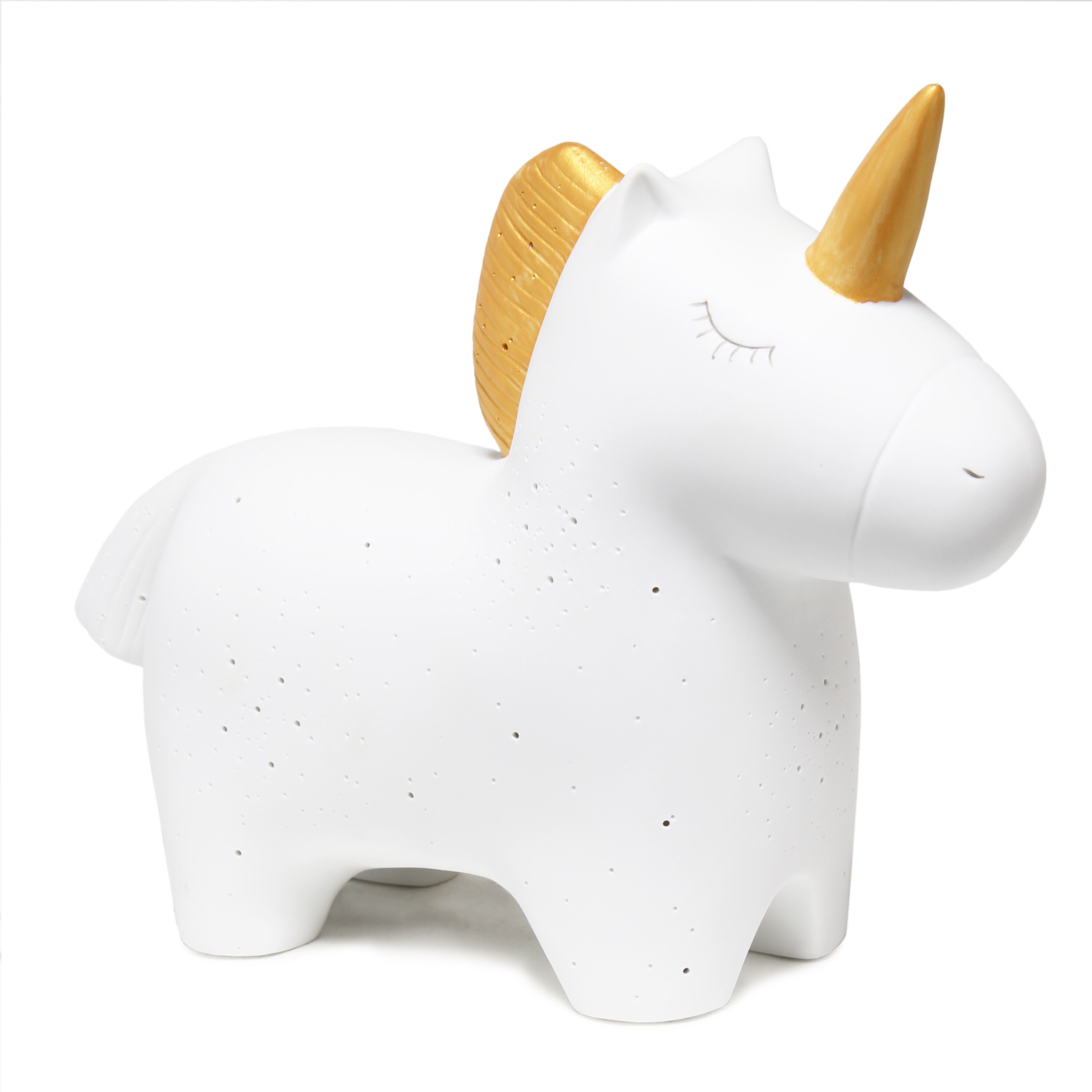 Simple Designs LT3339-WHT Animal Love 9.01-in White LED Table Lamp with