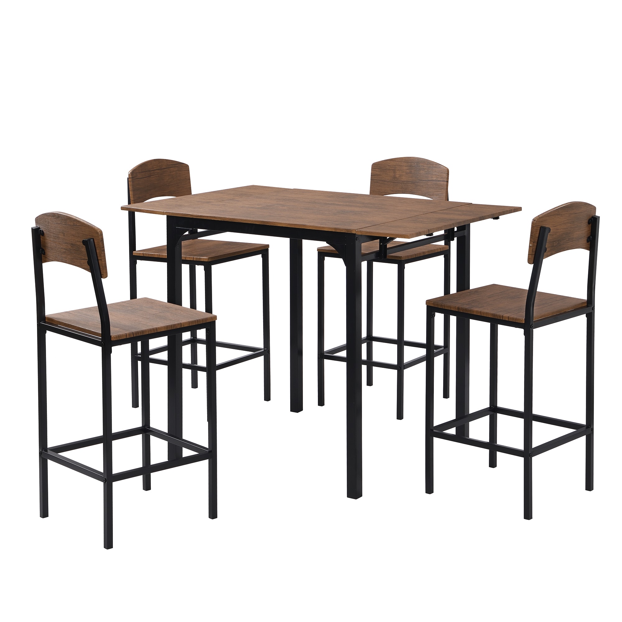 Siavonce XH33AAB Brown Contemporary/Modern Dining Room Set with Rectangular Table ( Seats 4 )