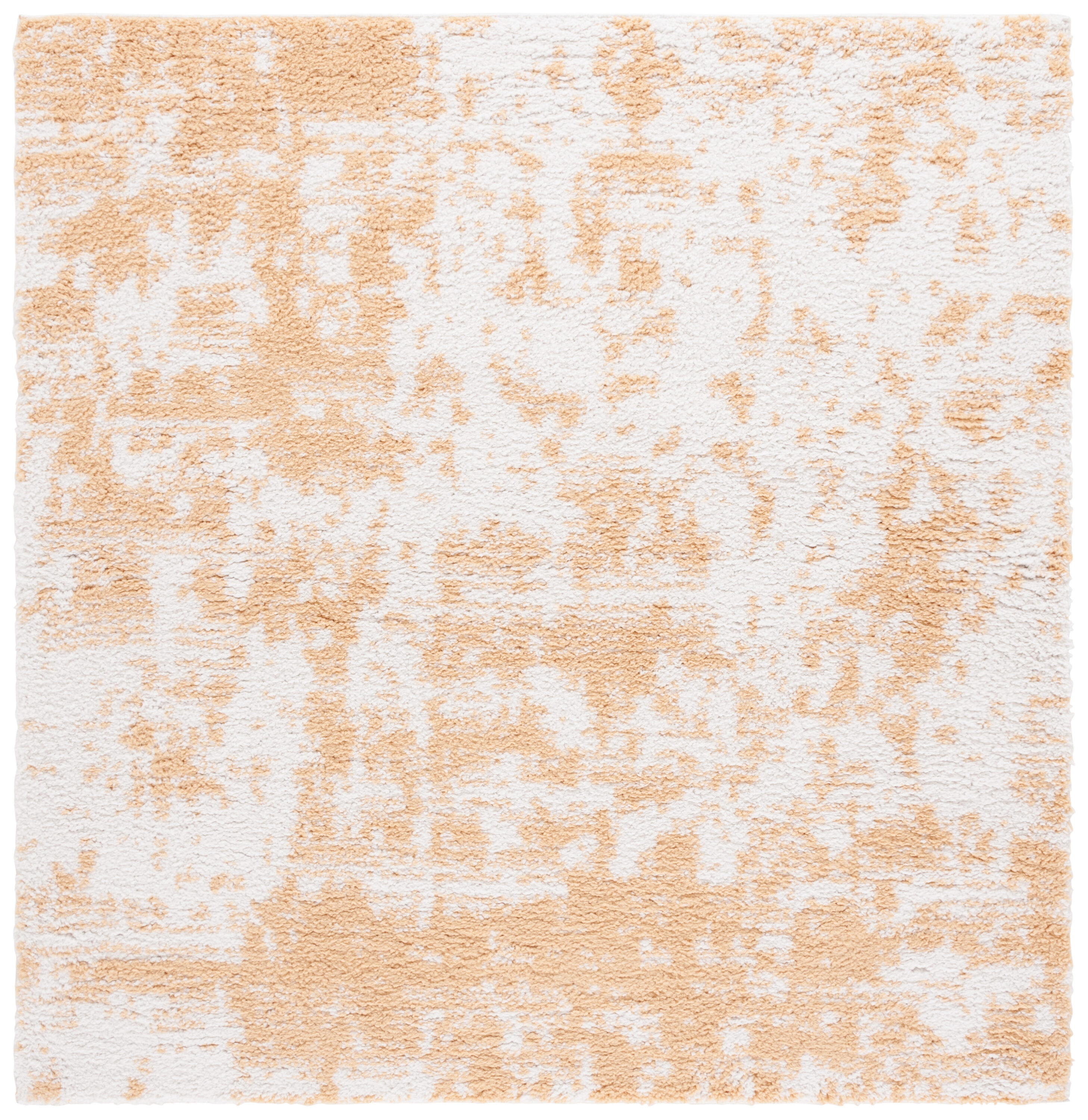 Rumi Shag 138D Gold/Ivory 7 X 7 Area Rug