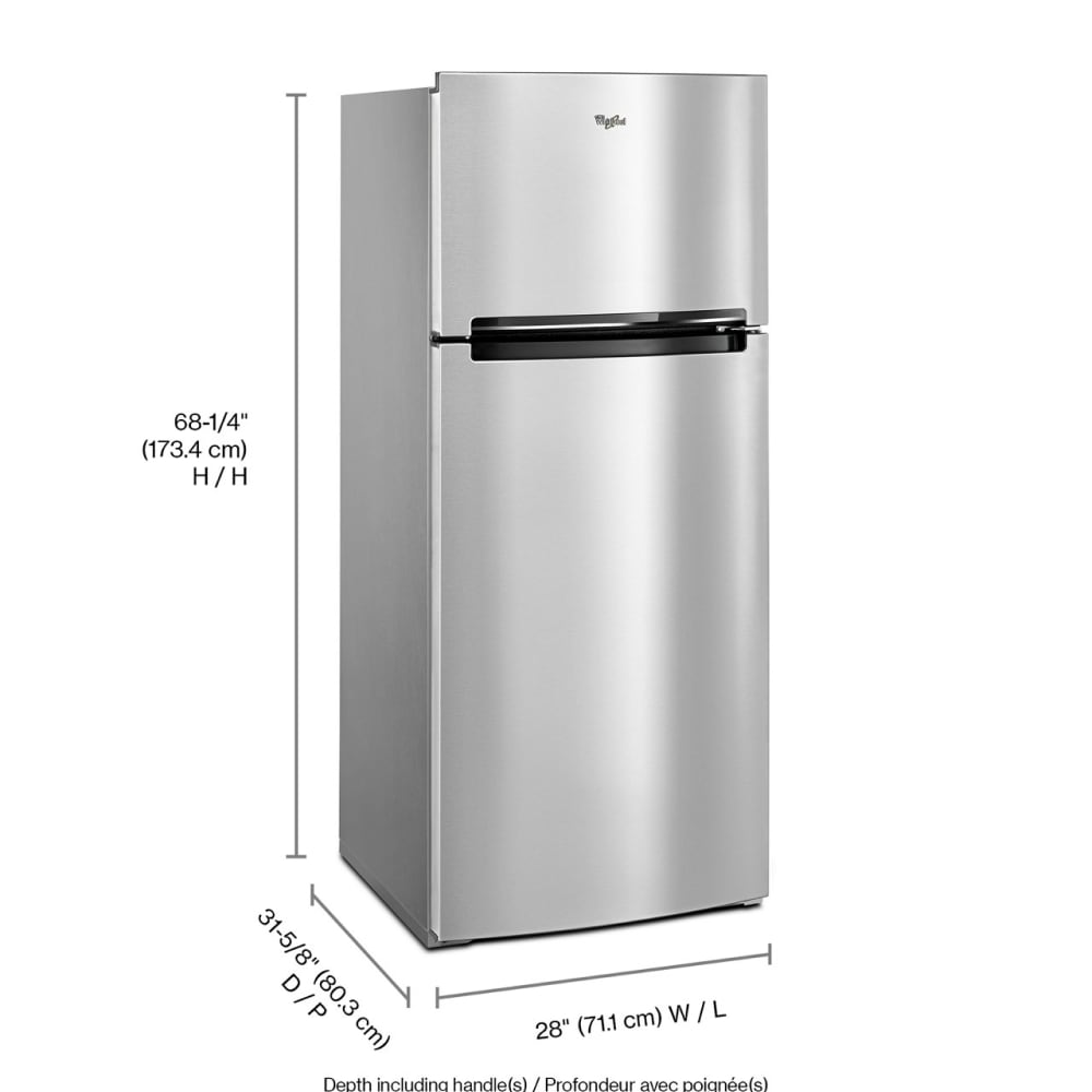 Whirlpool WRT518SZFM Top-Freezer-Refrigerators - View #3