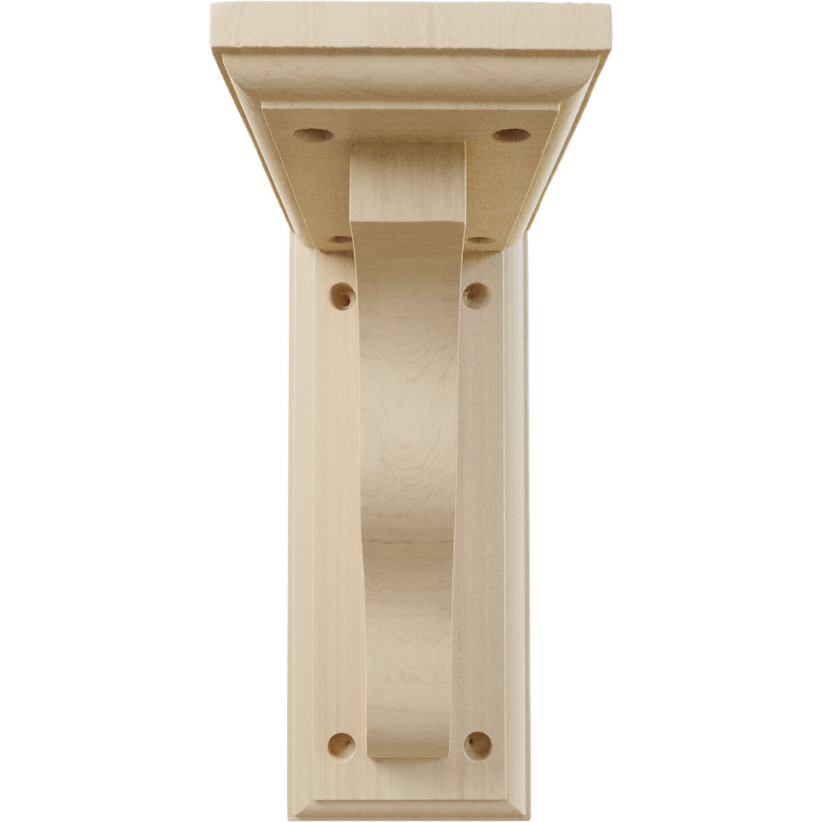 Hamilton 9" Beige Rubberwood Traditional Bracket