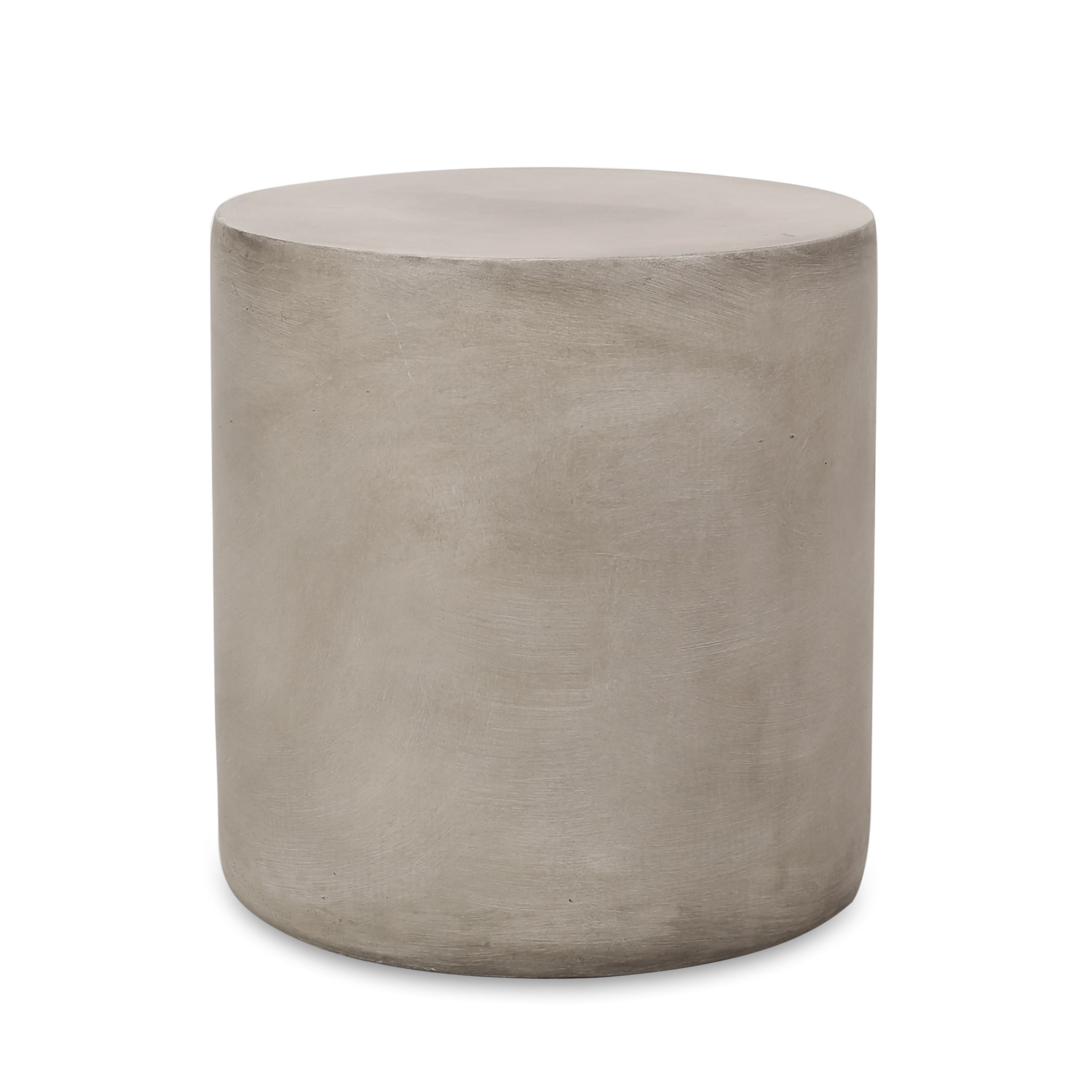 AHIOU HOME ZAAHG-70886.00GS 16-in Light Gray Magnesium oxide Barrel Garden Stool