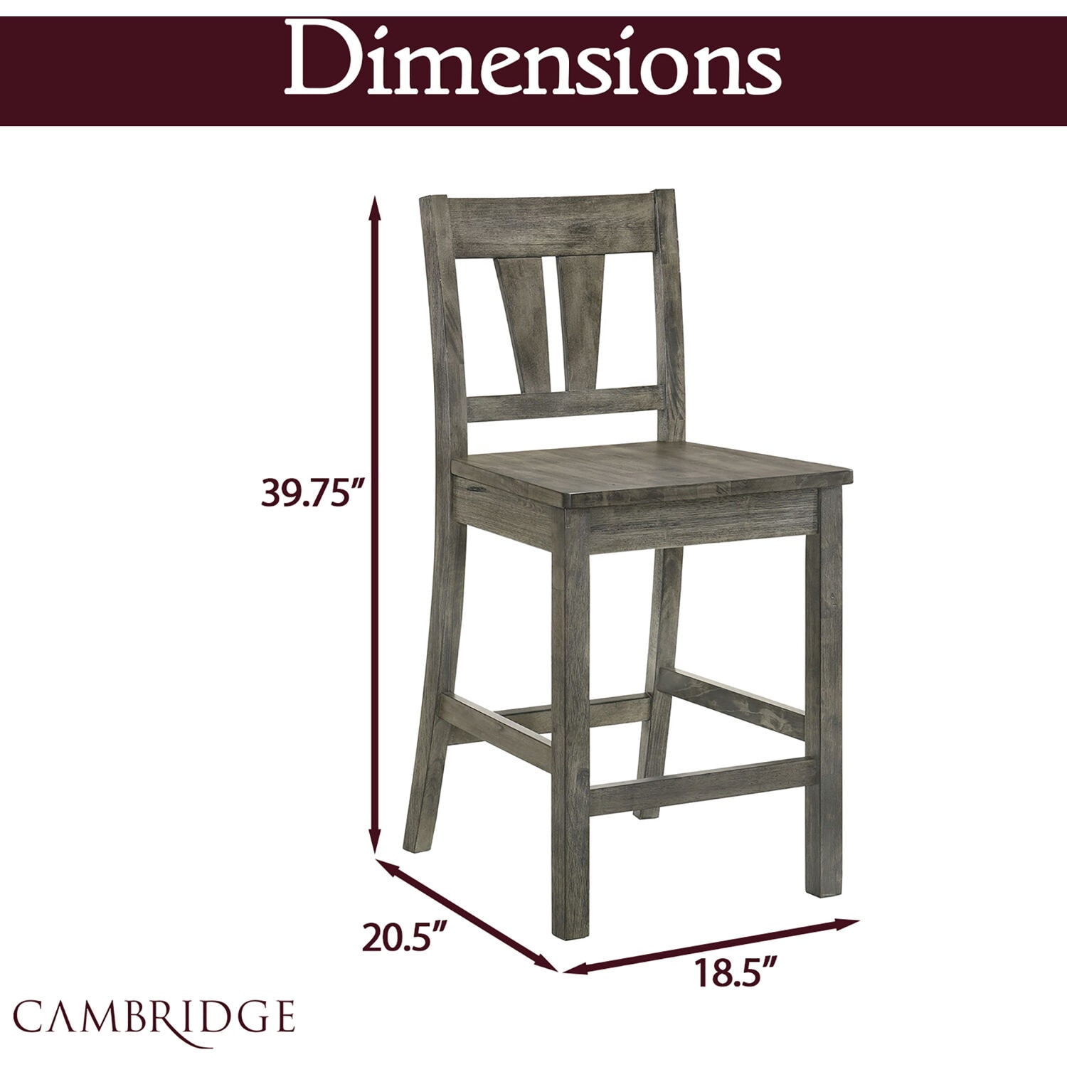 Cambridge 982006-WD5PC-WG Dining-Sets - View #5