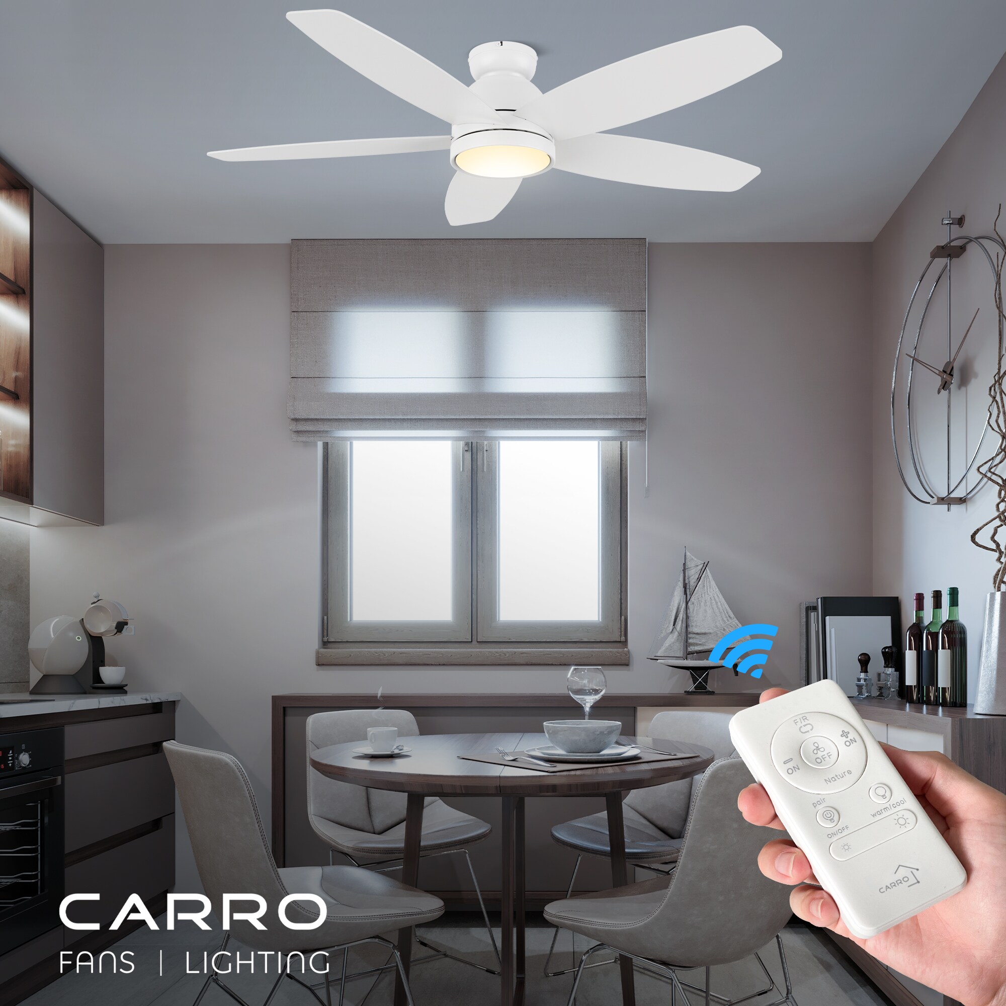 CARRO USA LCFR525Q5-L11-W1-FM Ceiling-Fans - View #2