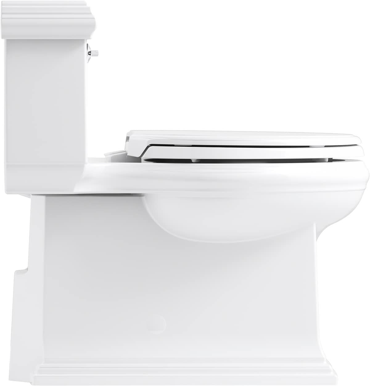 KOHLER Memoirs White Compact Elongated Chair Height 1-Piece Soft Close ...