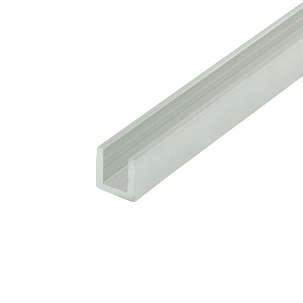 Outwater 3P1.27.01311 Alu257-m Mill Finish 1/4-in Inside Dimension Aluminum U Channel C Channel 72-in Lengths (pack Of 18-Pieces, 108-ft Total)