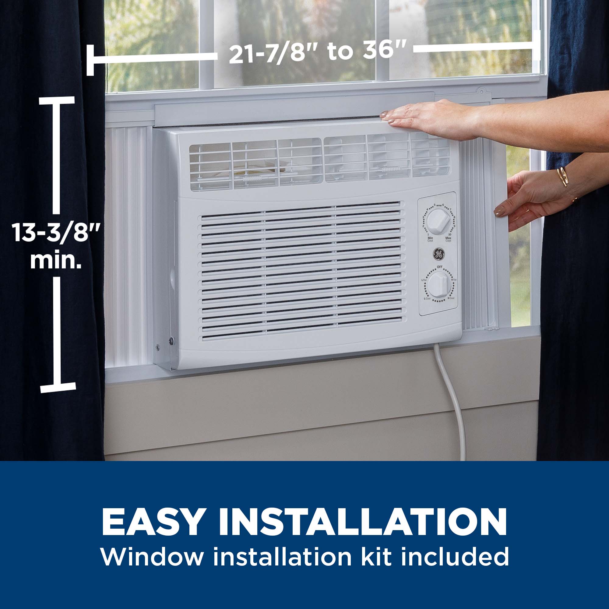 GE 150-sq ft Window Air Conditioner (115-Volt; 5050-BTU) at Lowes.com