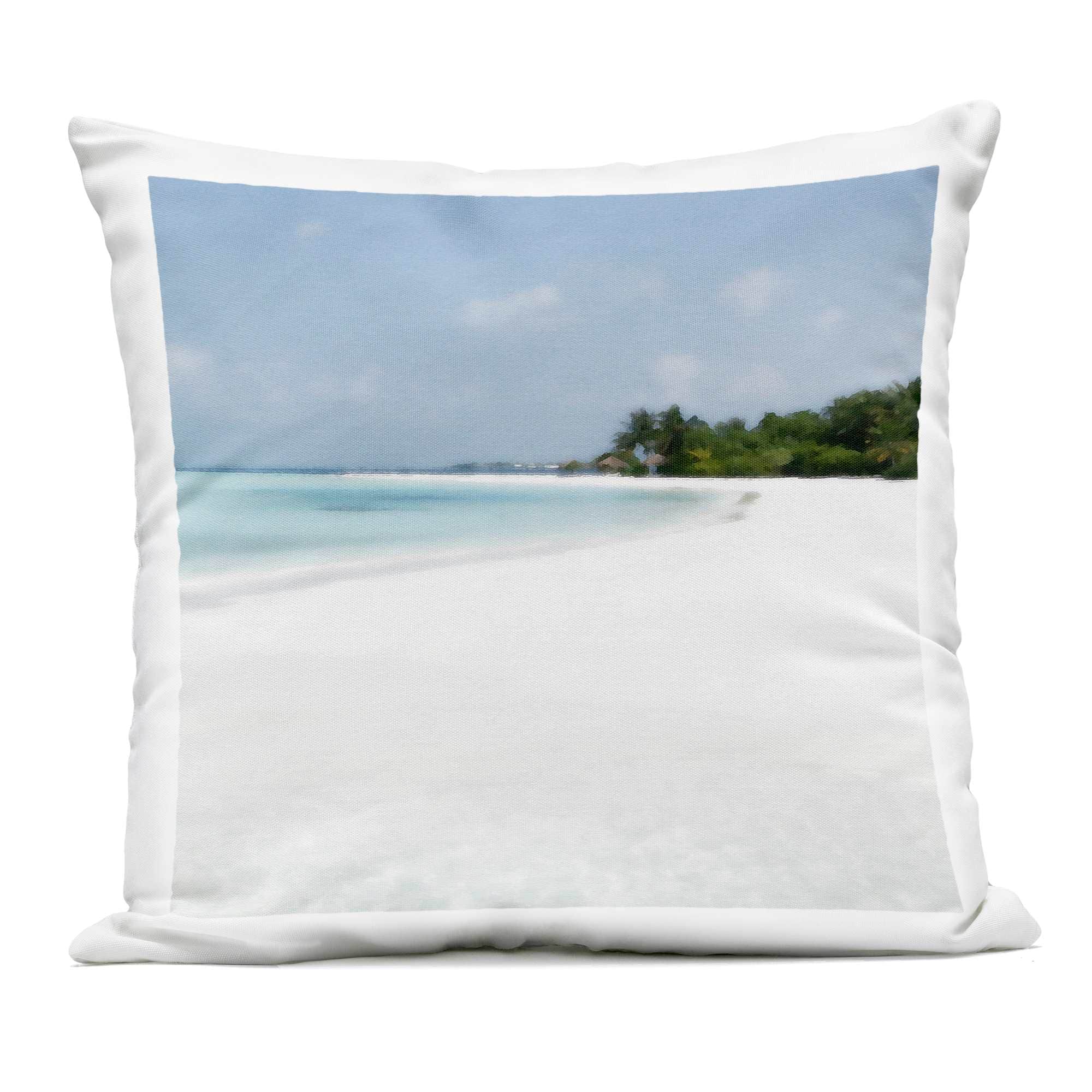 Stupell Industries PLQ-851-OSQ-18X18 Horseshoe Bay Coastline Outdoor Printed Pillow design by Noah Bay 18 x 18