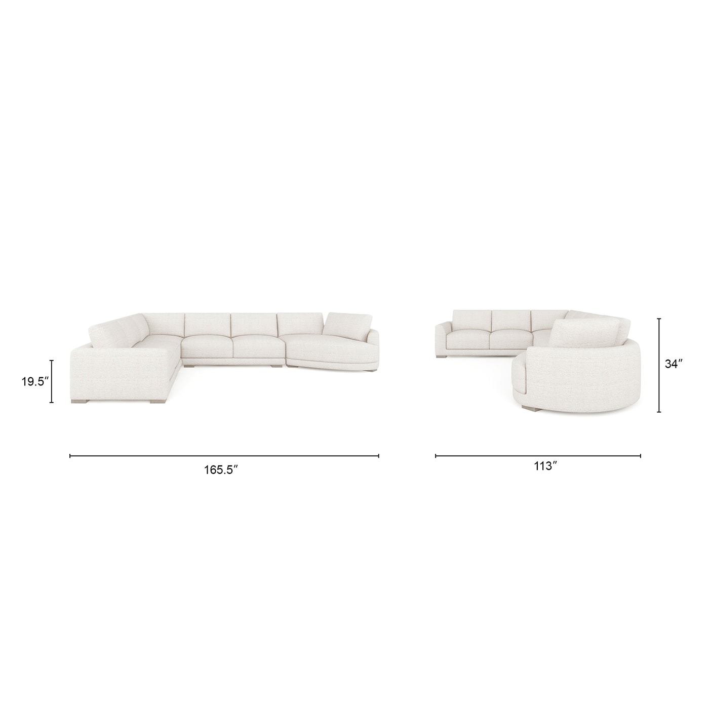 Jennifer Taylor Home L4P-K20-66280R Sofas-Loveseats - View #9