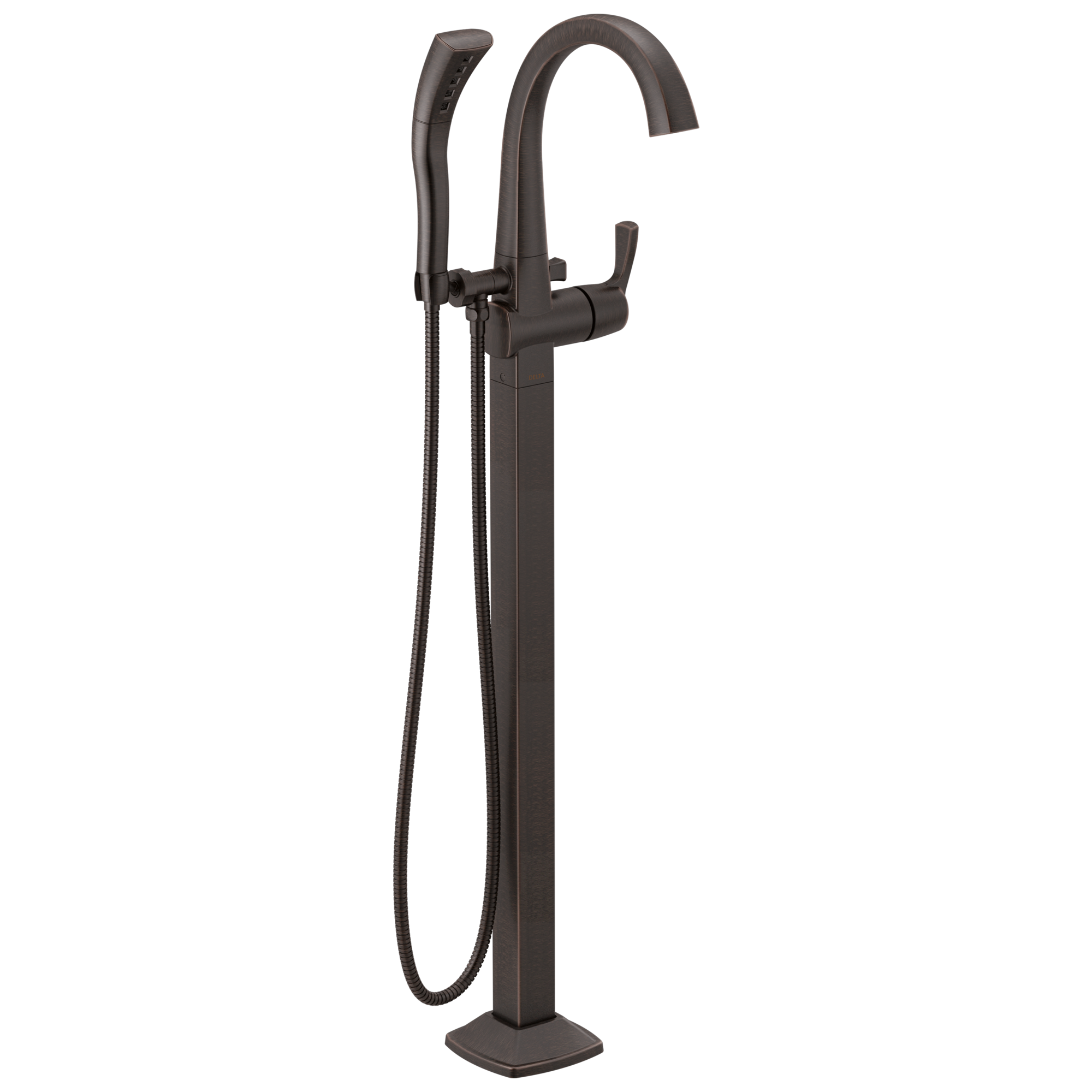 Delta T4777-RBFL Stryke Venetian Bronze 2-handle Freestanding Low-arc Bathtub Faucet with Hand Shower