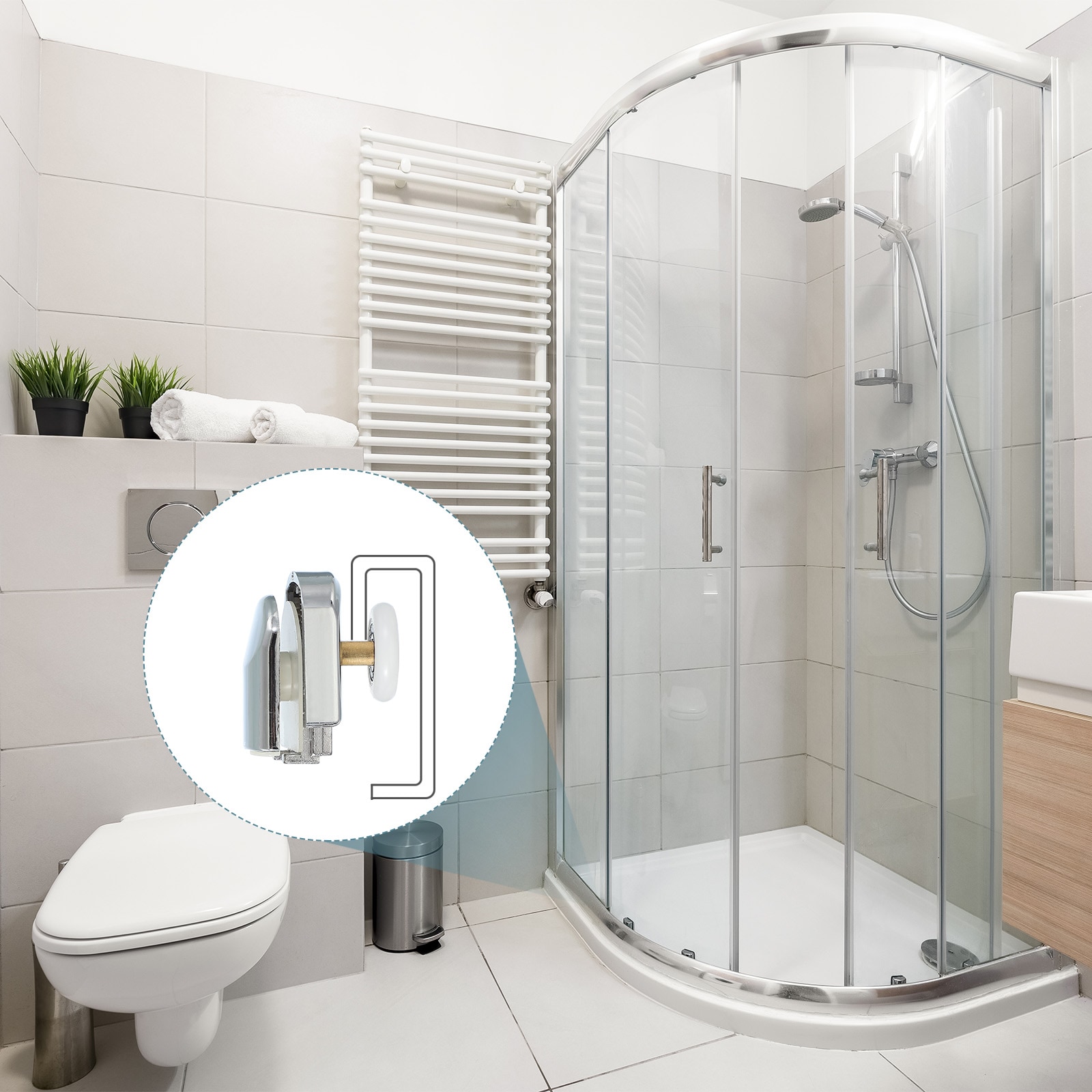 Unique Bargains S25093000UX9295 Tub-Shower-Door-Rollers - View #4
