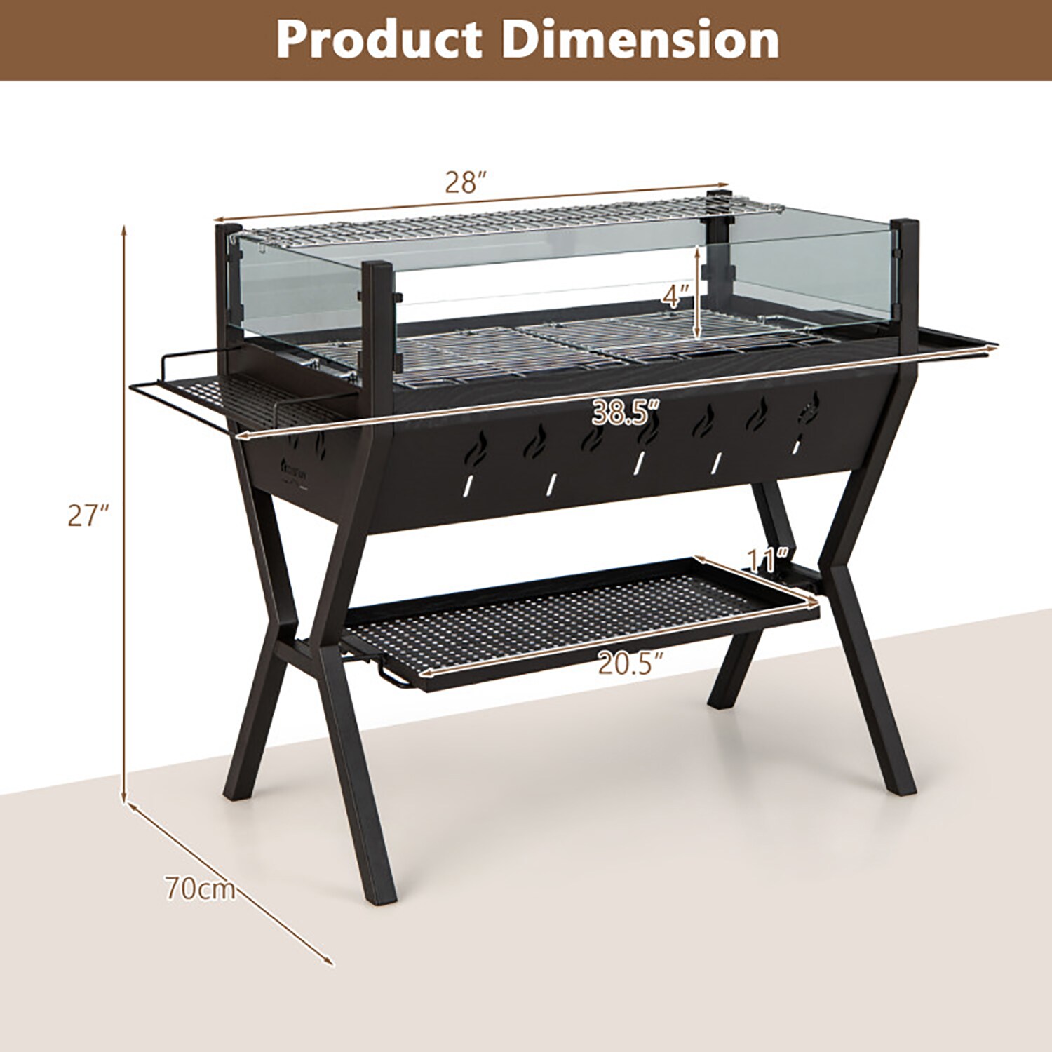 GZMR MO-ES10208URE Charcoal-Grills - View #9