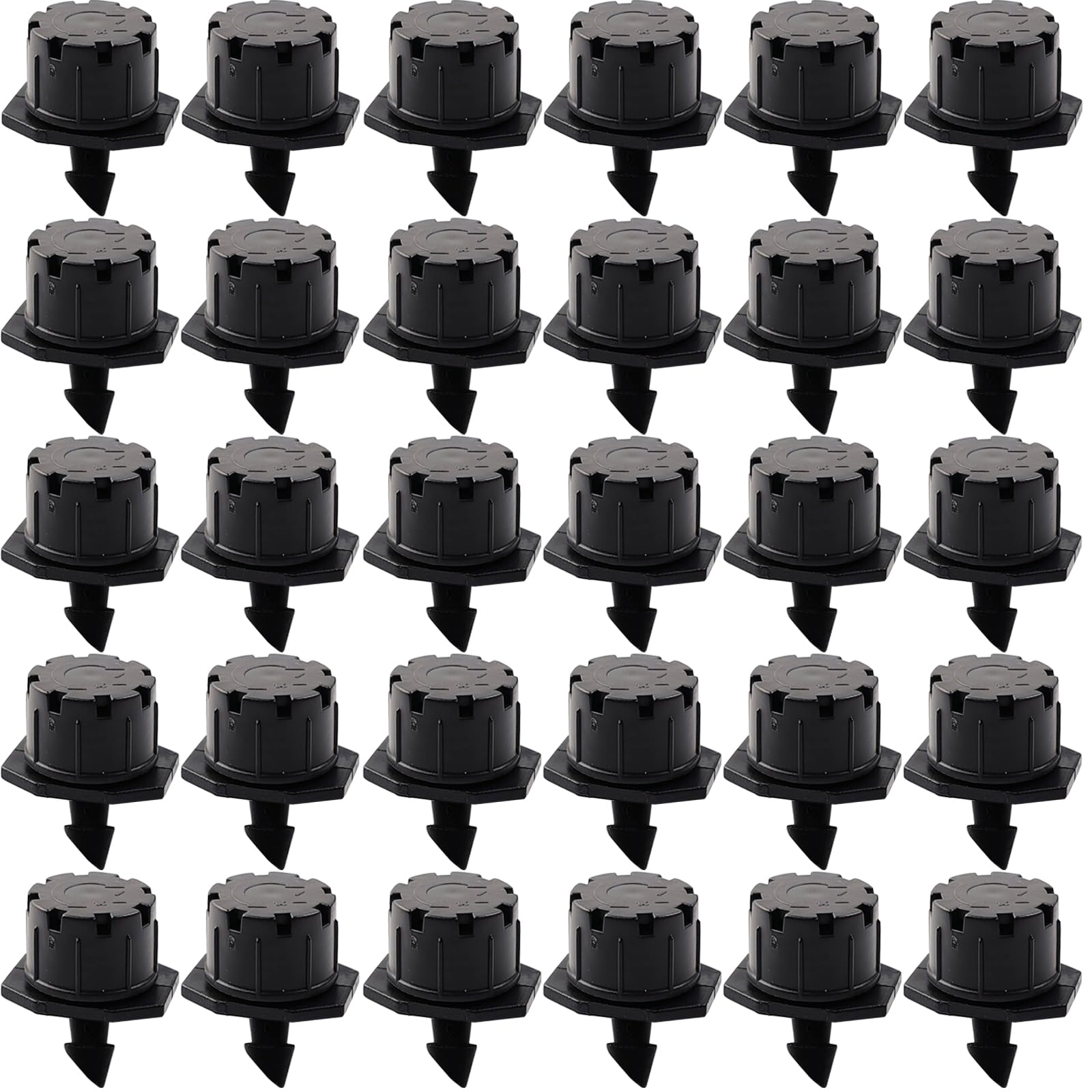 Misopily  150 pcs Adjustable Drip Irrigation Emitters Micro Watering System for Garden Lawn Patio Greenhouse 1 Quarter Inch Barb Connection Anti