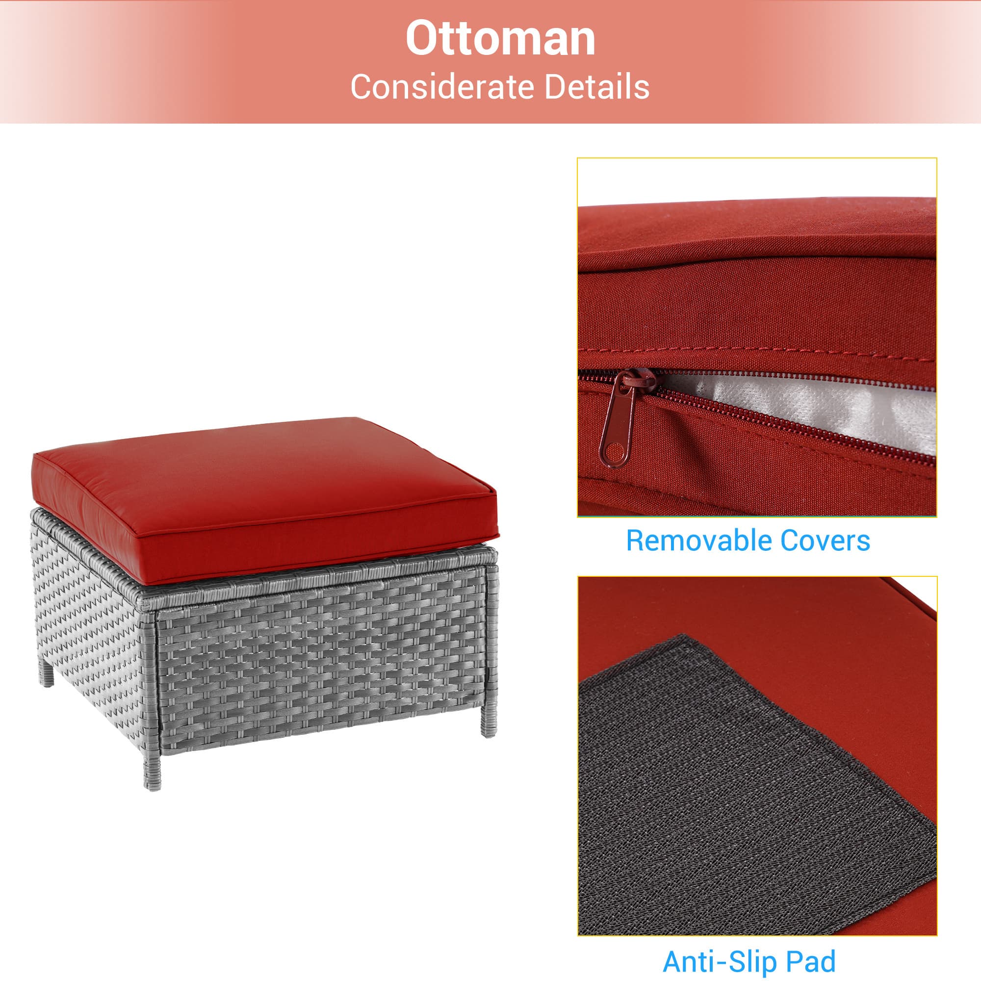 Aok Garden LWP-S1-2RHOG Patio-Conversation-Sets - View #3