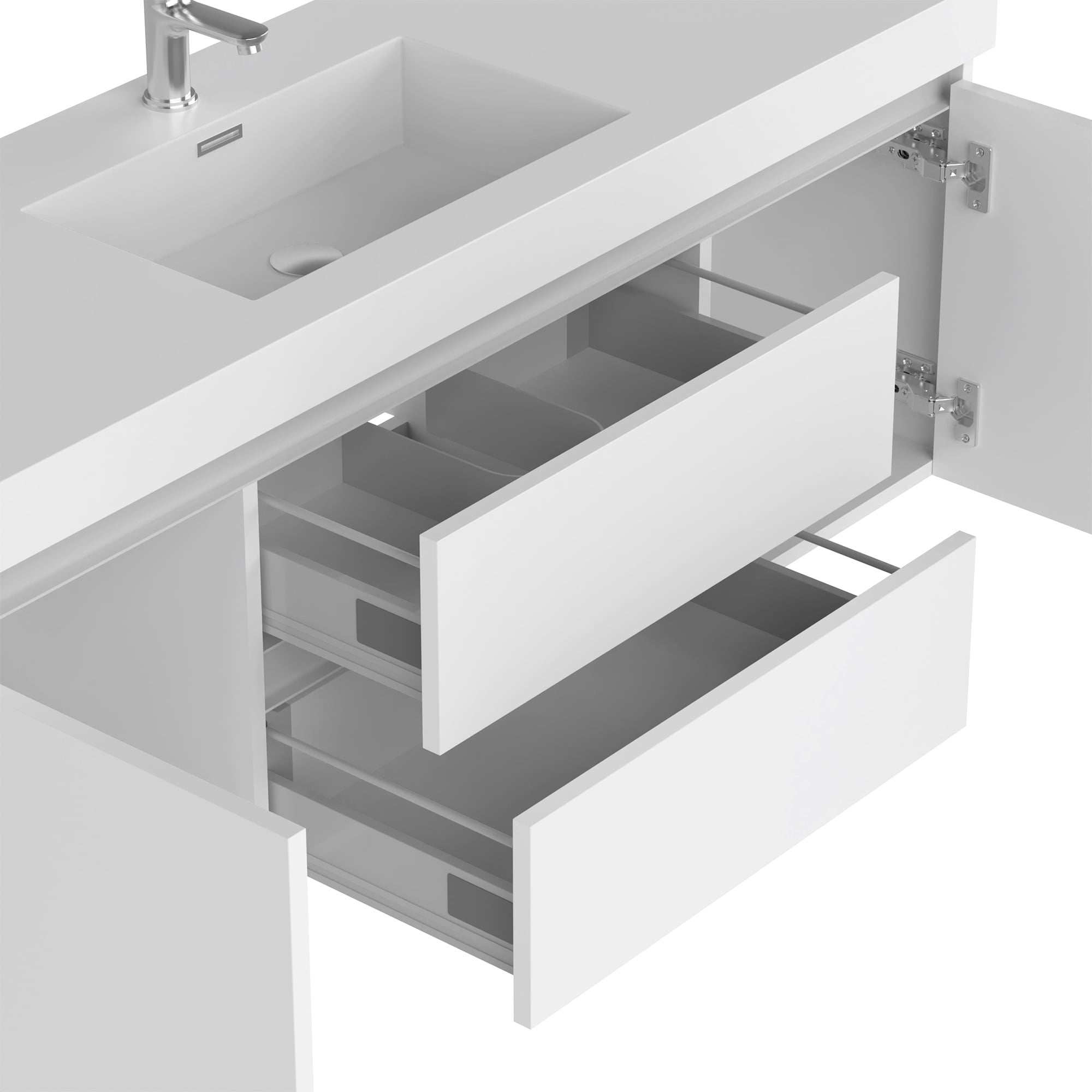 Vanity Art VA6060W-P Bath-Vanity-Combo - View #7