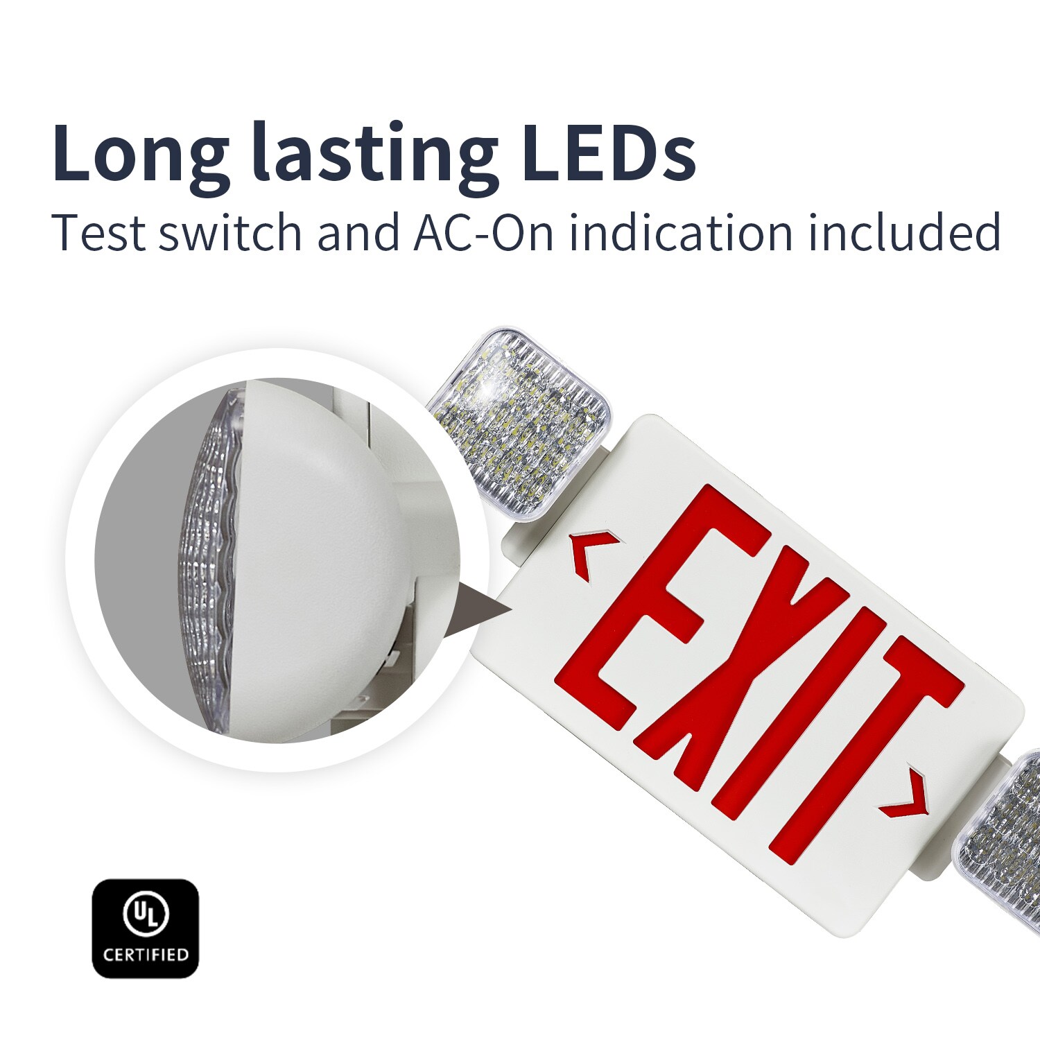 LED One LOC-EXIT-2WRLW-SCOM Emergency-Exit-Lighting - View #5