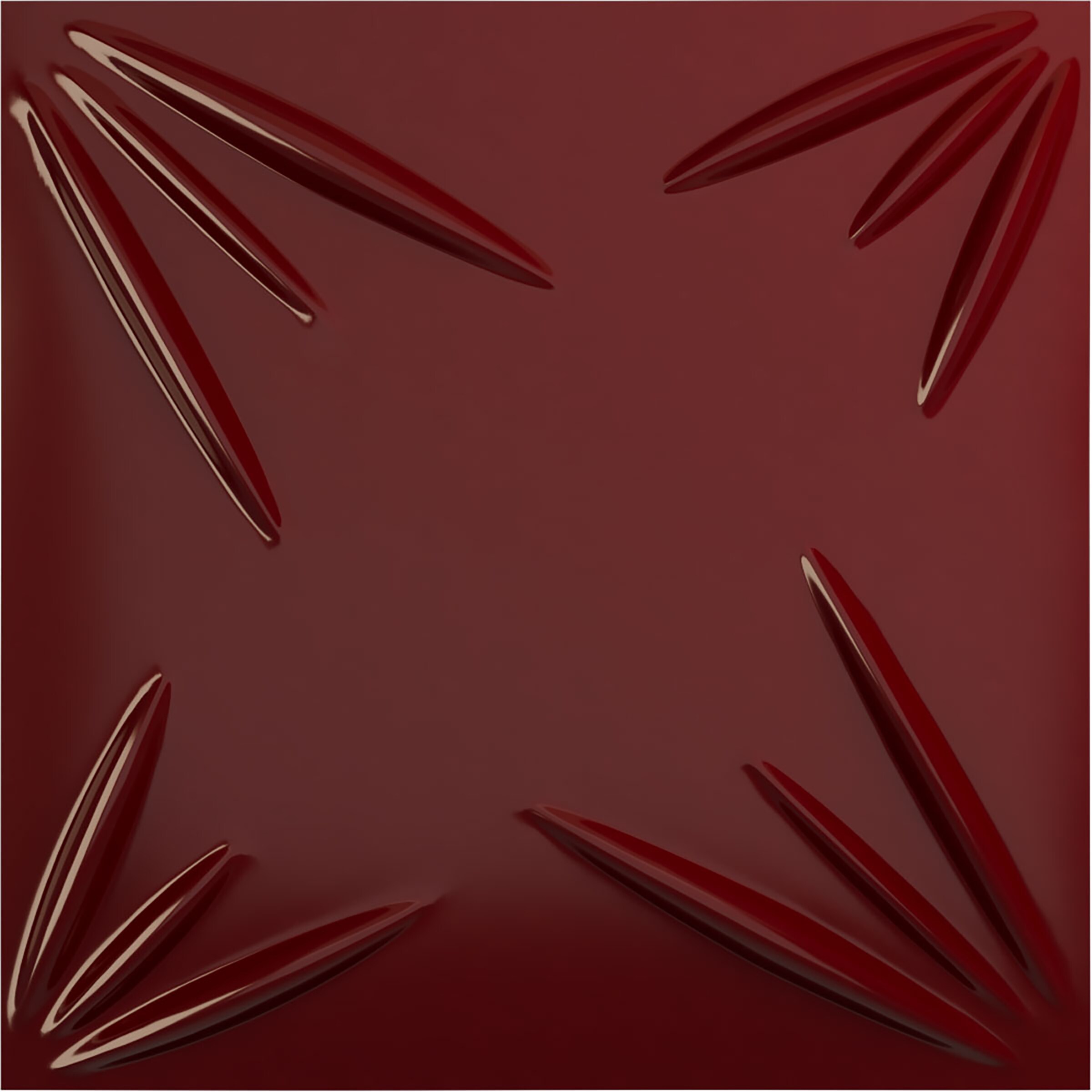 Ekena Millwork WP20X20INHML 19-5/8-in x 19-5/8-in Embossed Paintable/Stainable Red PVC Wall Panel (