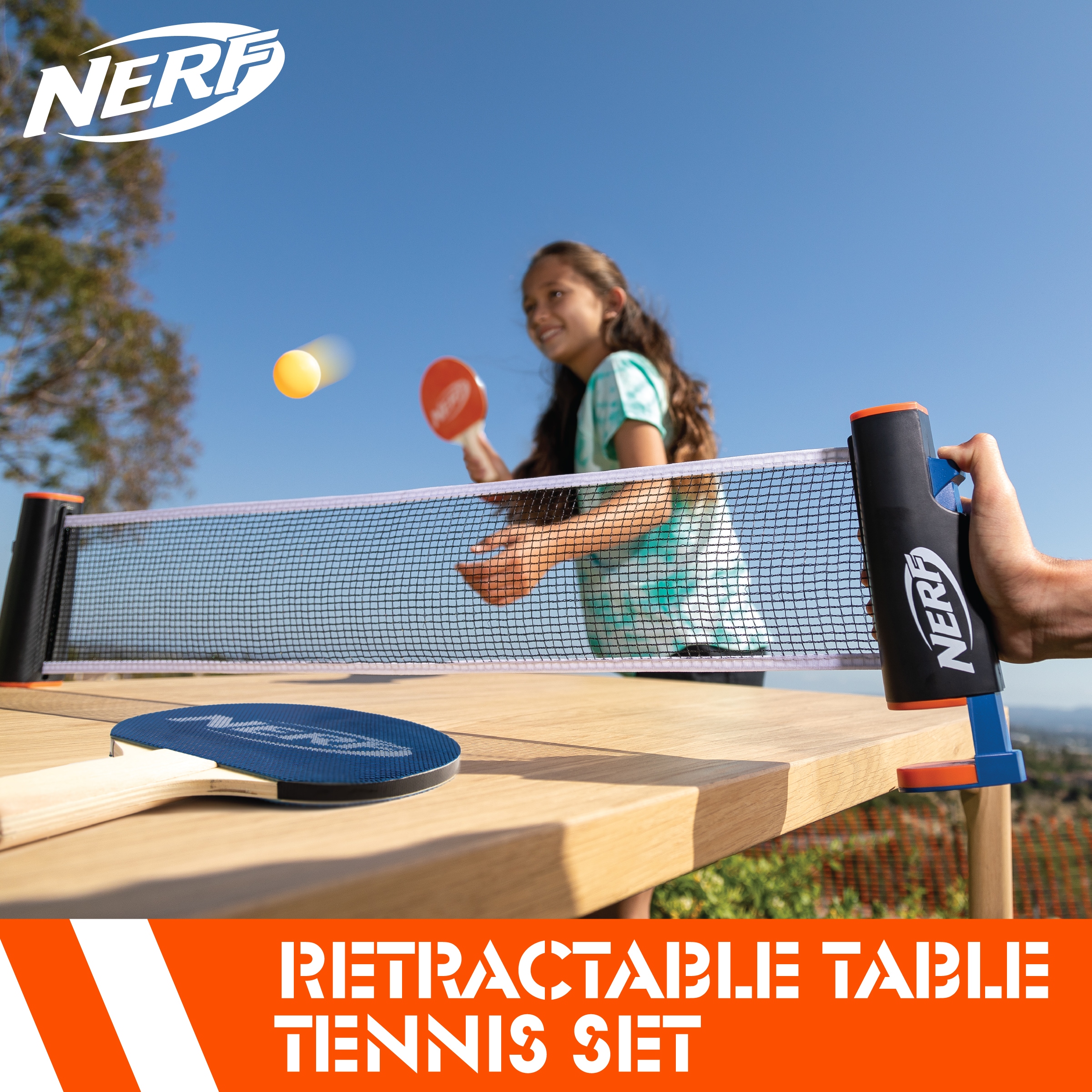 Aventurero Nos vemos mañana Desgastado Nerf Retractable Table Top Tennis Net and Posts Set in the Ping Pong  Accessories department at Lowes.com