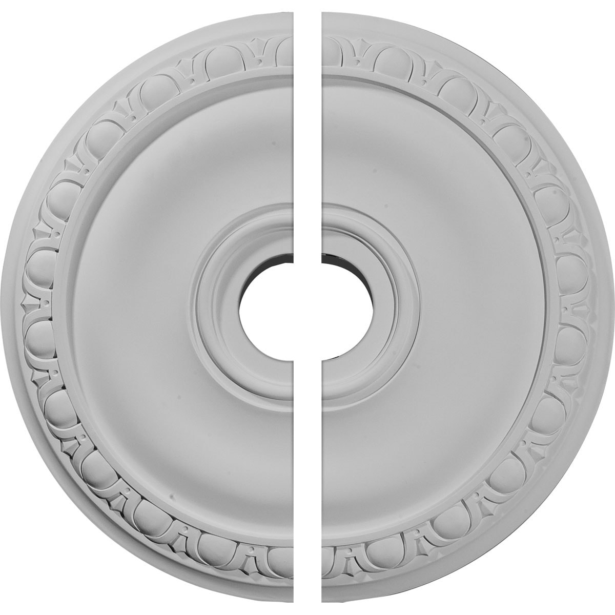Ekena Millwork CM20JA2 Jackson 20-in W x 20-in L Architectural Polyurethane Split Ceiling Medallion