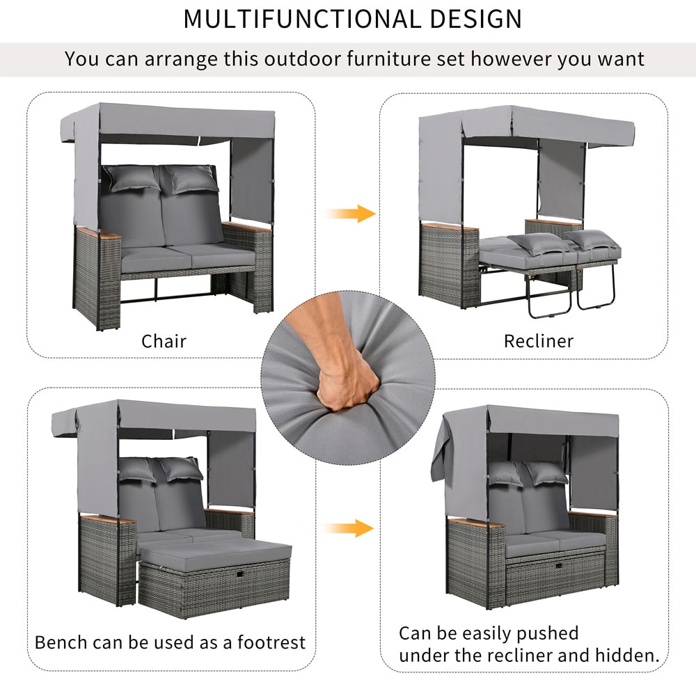 ModernLuxe L-TM000007AAE Patio-Sofas-Daybeds - View #4