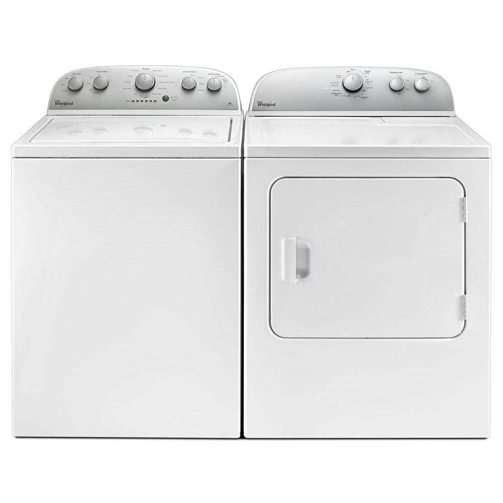 Whirlpool High Efficiency Top-Load with Dual Action Spiral Agitator Washer & Electric Dryer Set