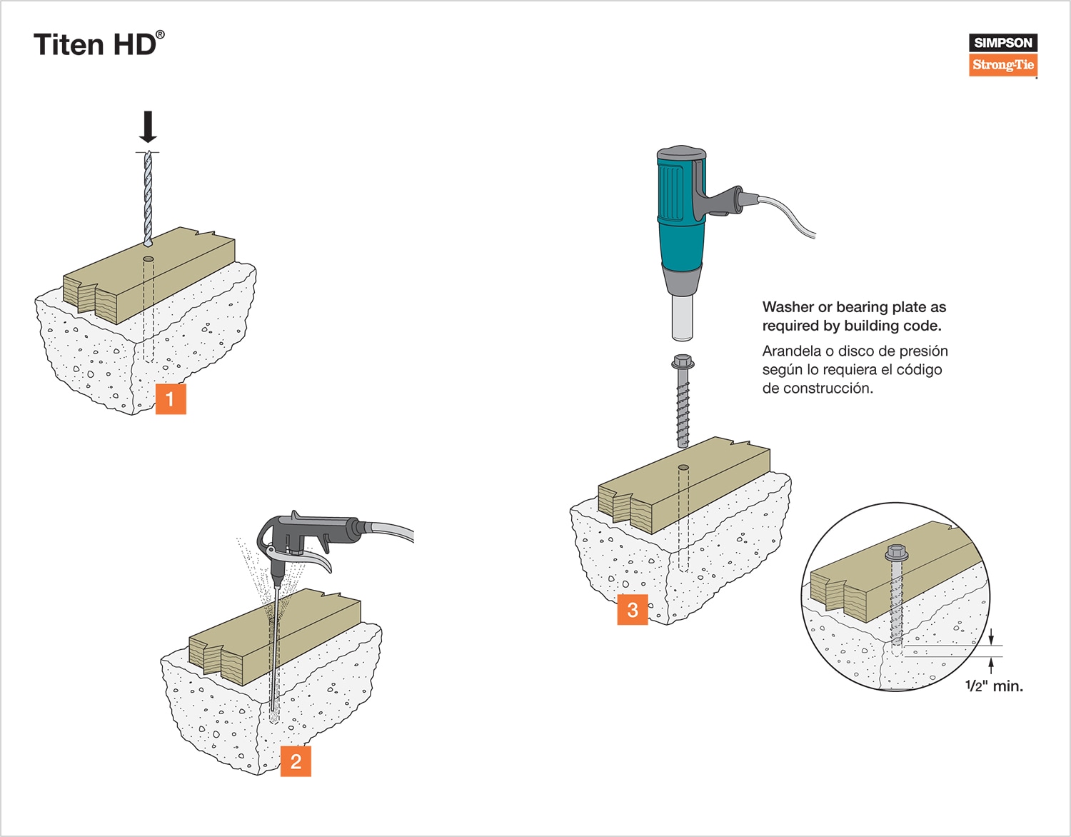 Simpson Strong-Tie 1/2-in x 4-in Concrete Anchors (20-Pack) in the