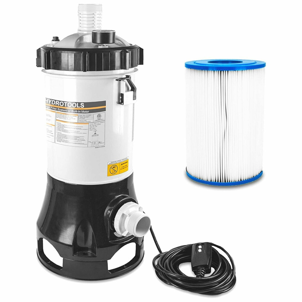 Swimline 400161 25-Sq. Feet Cartridge Pool Filter System with Pump