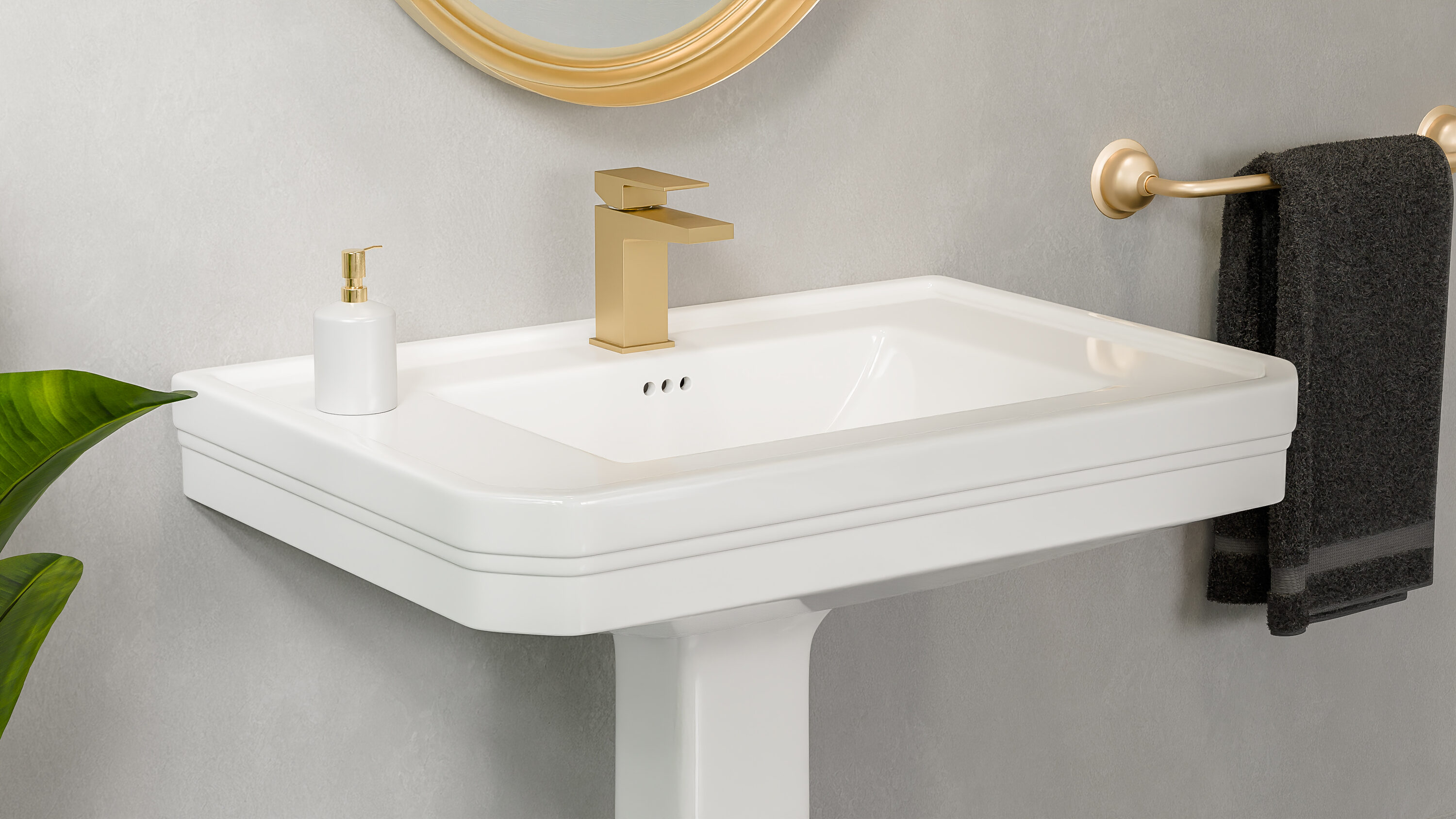 DreamLine PSAQ323235100 Complete-Pedestal-Lavatories - View #4