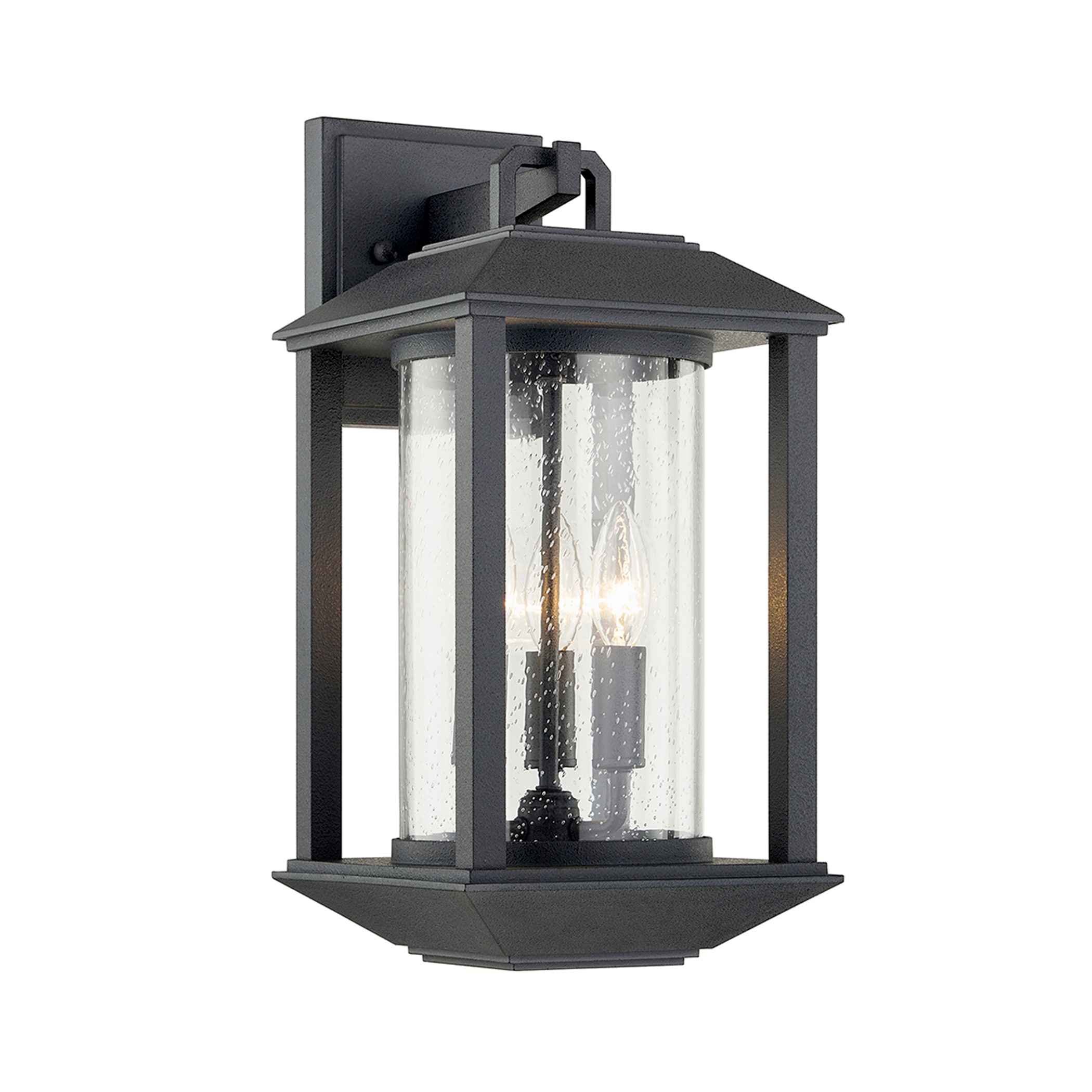 Troy Lighting B7282 Mccarthy 8.5-in W 3-Light Weathered Graphite Modern/Contemporary Incandescent Wall Sconce