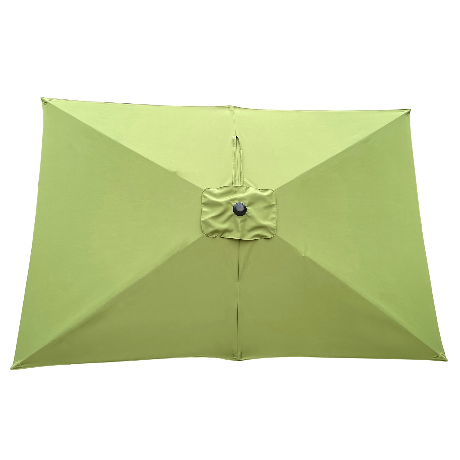 SINOFURN 9x6 ft Green Rectangular Patio Umbrella - Waterproof, Fade ...